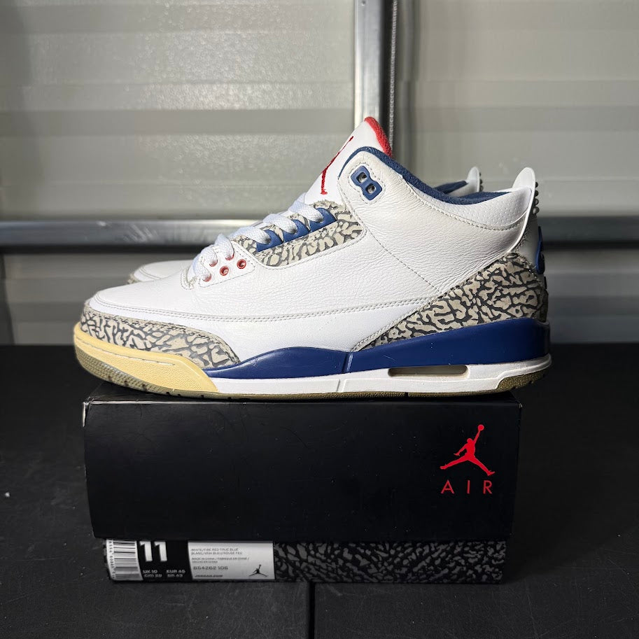 Size 11 - AJ 3 Retro True Blue