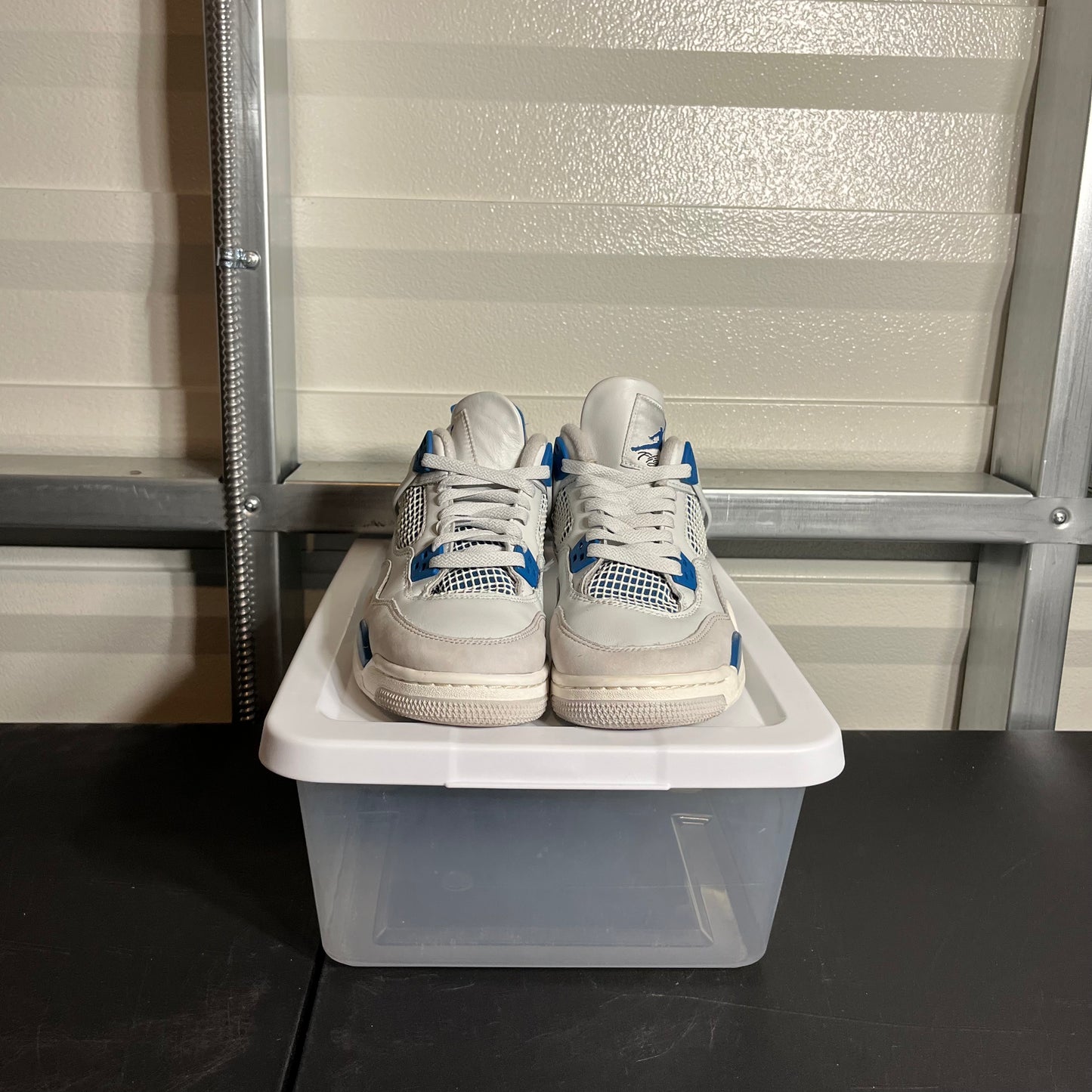 Size 7Y - AJ 4 Retro Military Blue