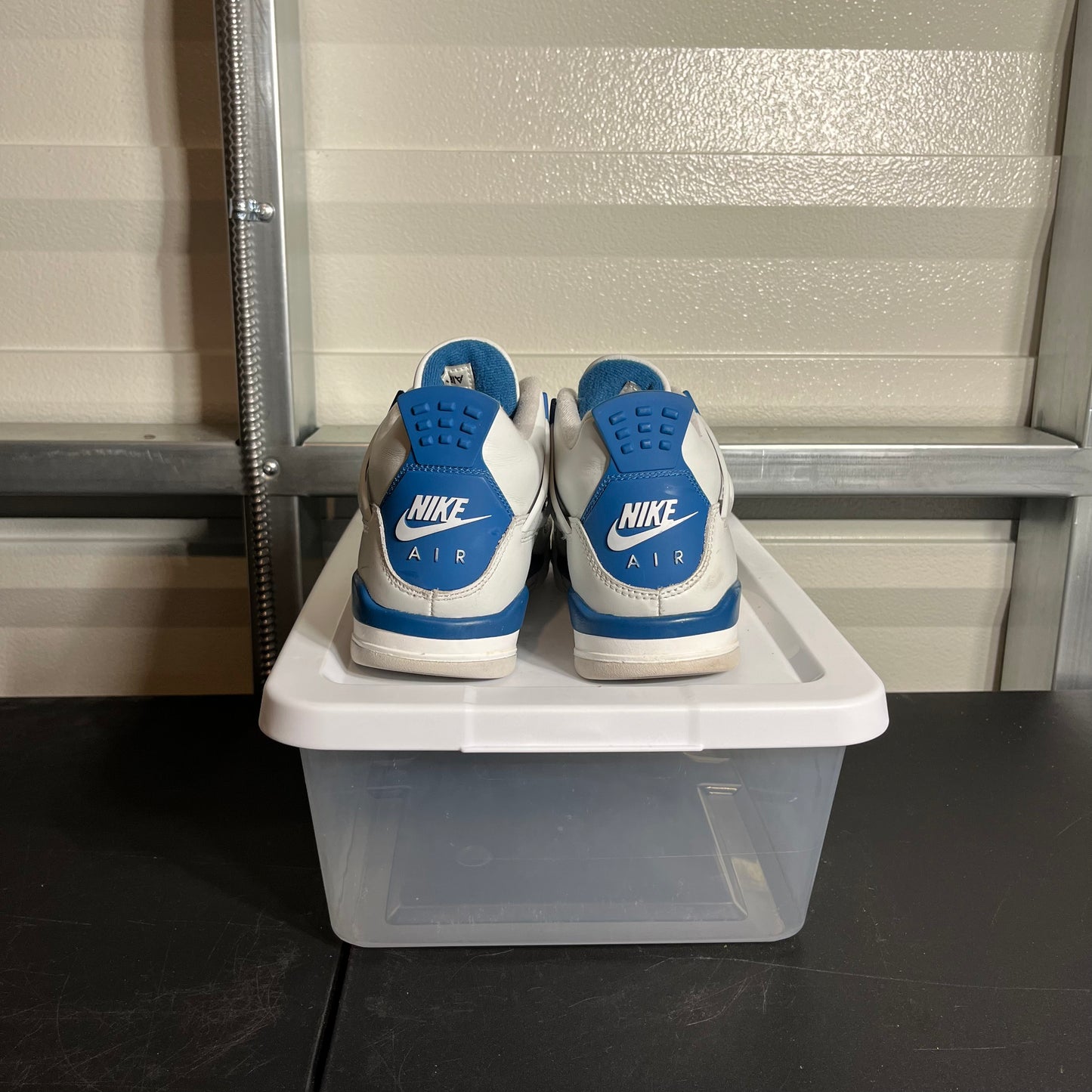 Size 7Y - AJ 4 Retro Military Blue