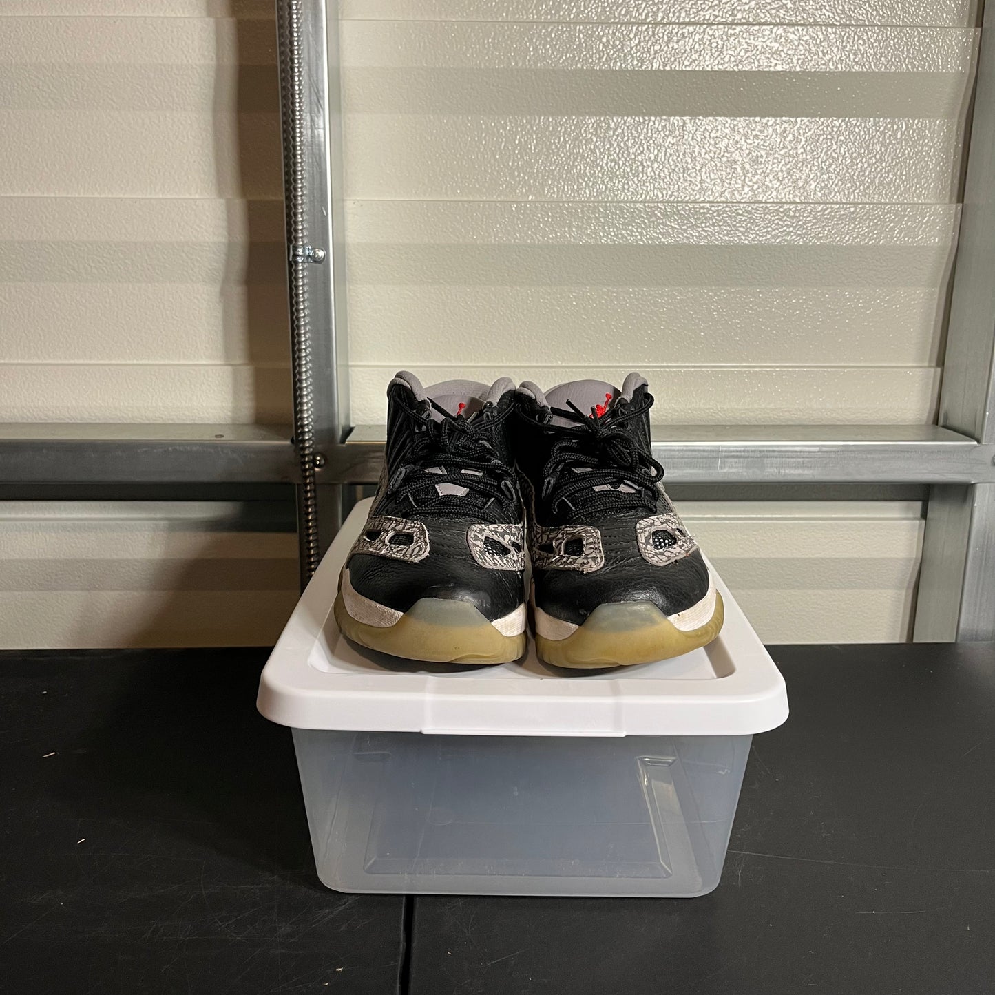 Size 12 - AJ 11 Retro IE Low Black Cement