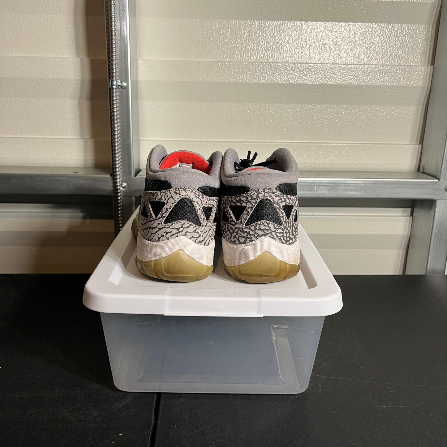 Size 12 - AJ 11 Retro IE Low Black Cement