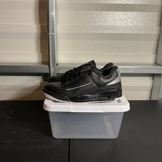 Size 6.5Y - AJ 2/3 Black Metallic Chrome