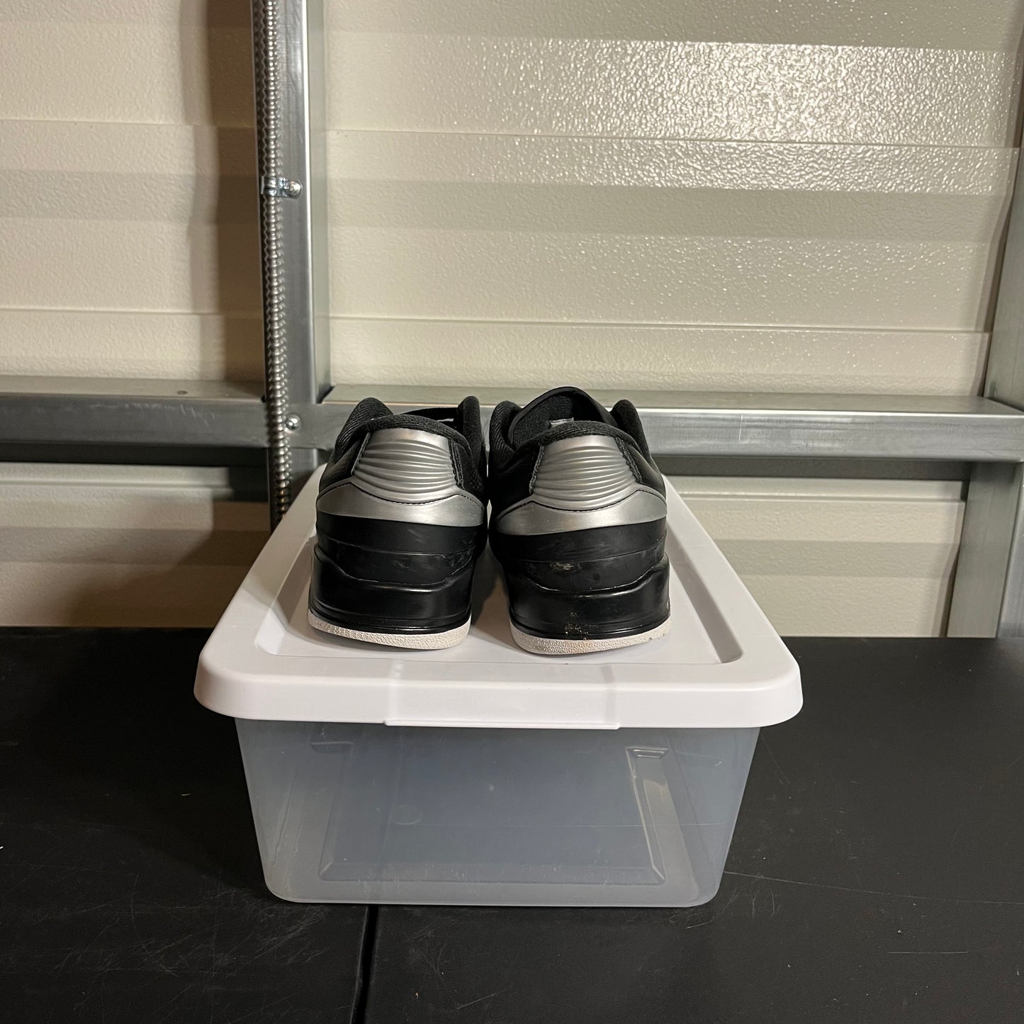 Size 6.5Y - AJ 2/3 Black Metallic Chrome