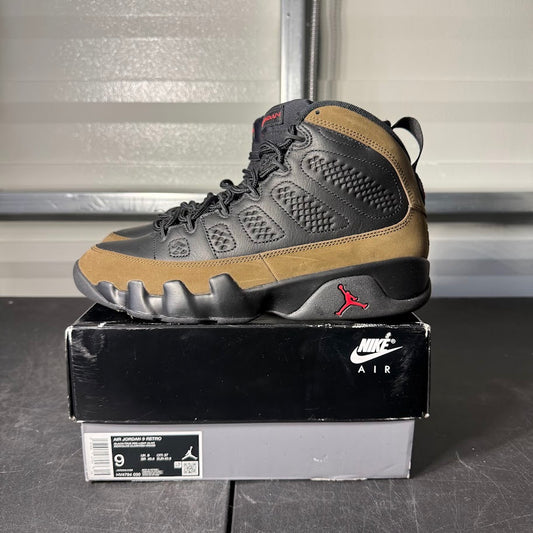 Size 9 - AJ 9 Retro Olive