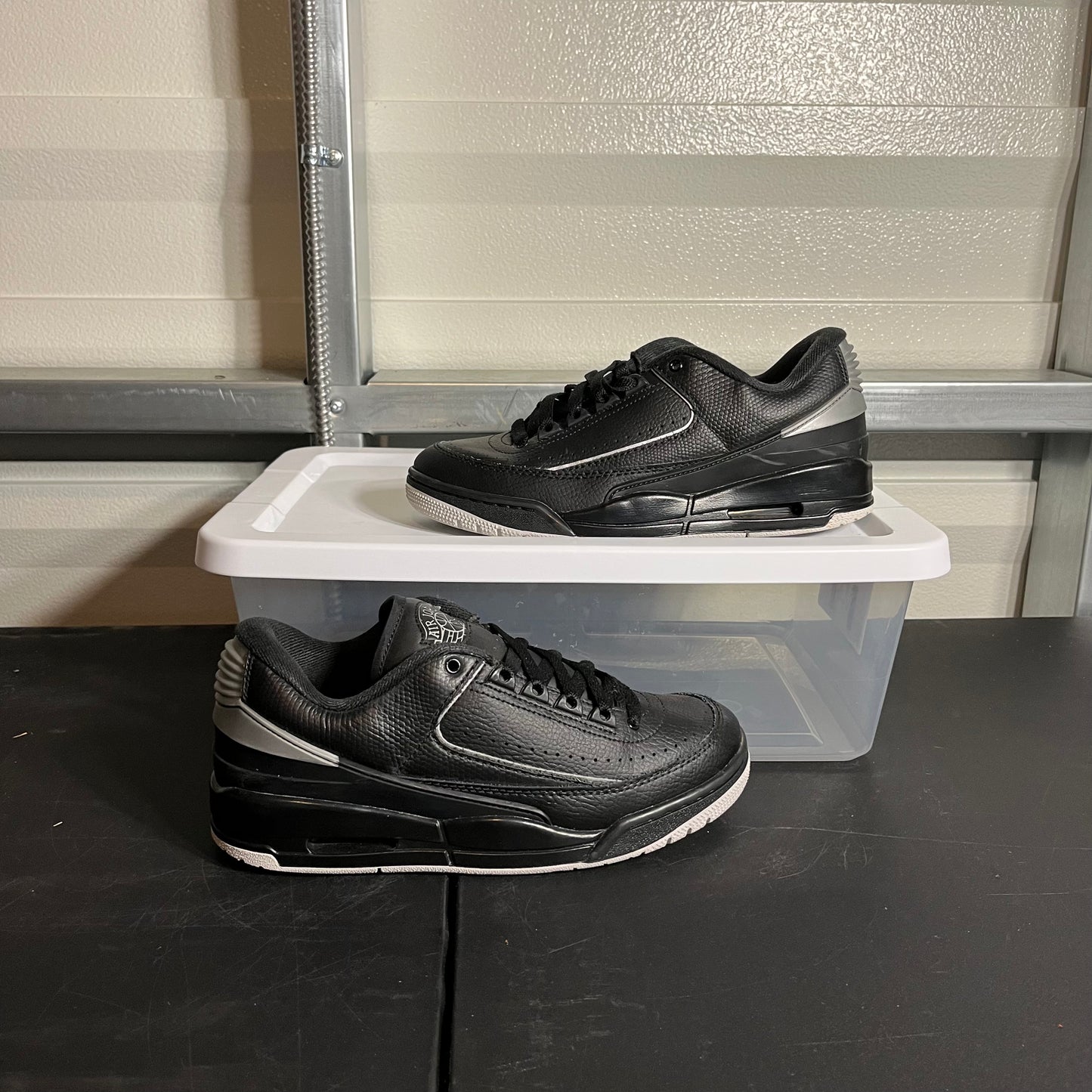 Size 6.5Y - AJ 2/3 Black Metallic Chrome