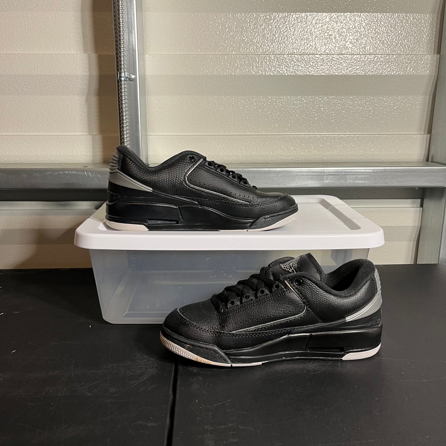 Size 6.5Y - AJ 2/3 Black Metallic Chrome