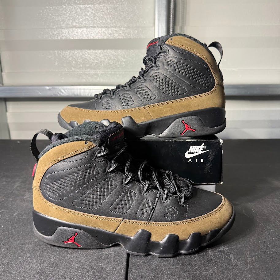 Size 9 - AJ 9 Retro Olive