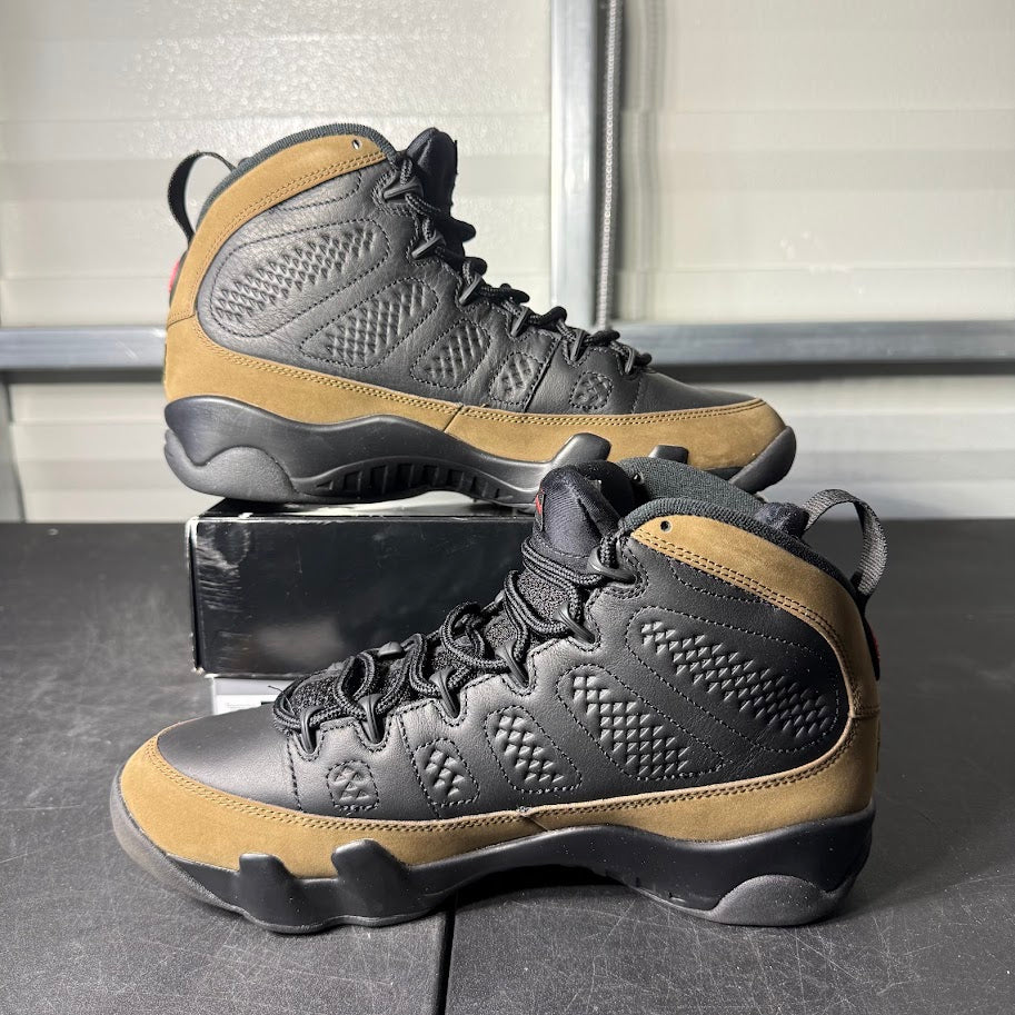 Size 9 - AJ 9 Retro Olive
