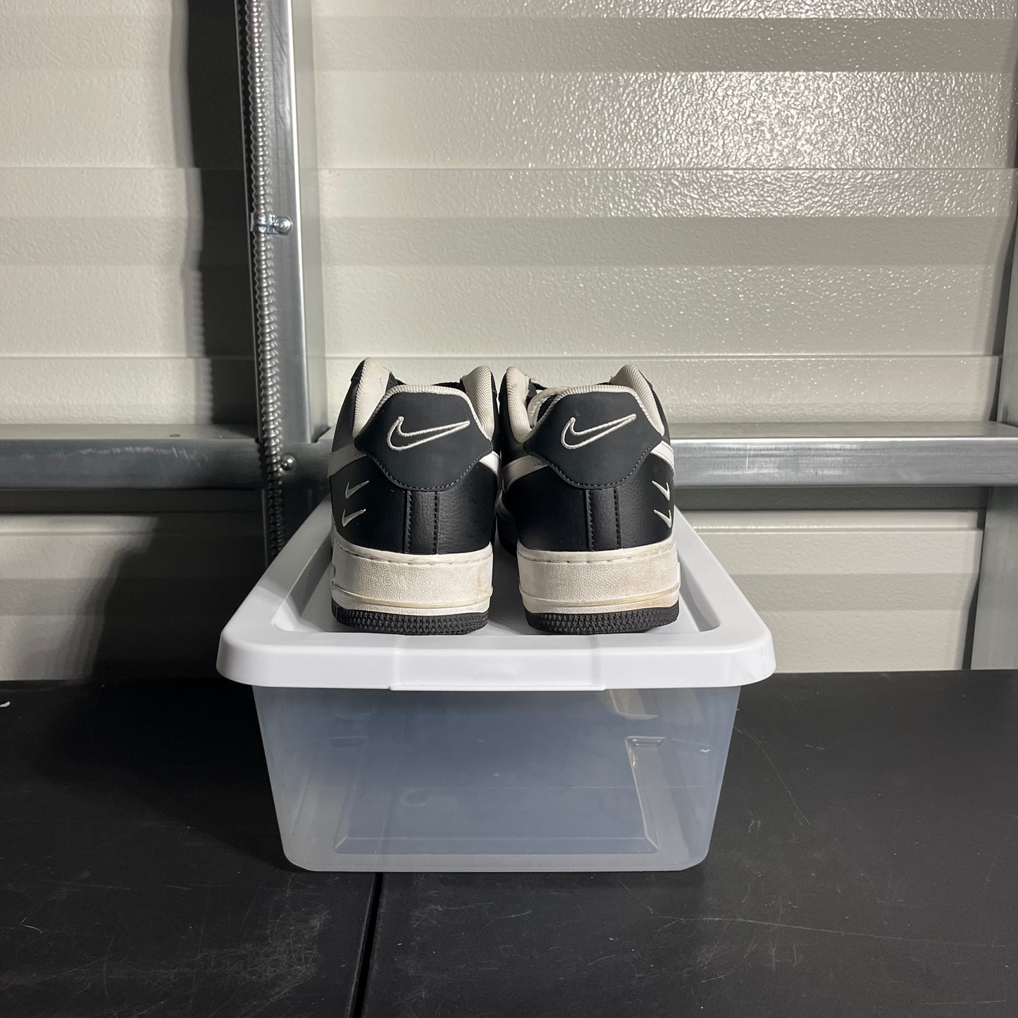 Size 12 - AF 1 '07 LV8 Double Swoosh - Black White