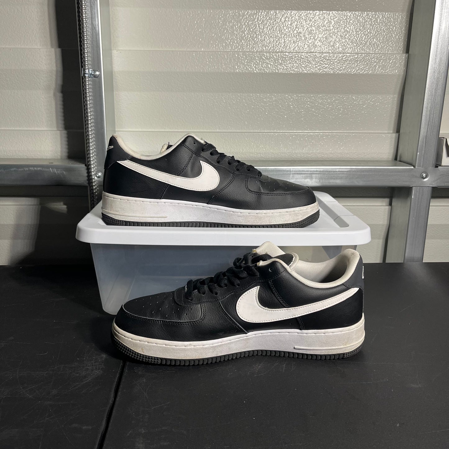 Size 12 - AF 1 '07 LV8 Double Swoosh - Black White