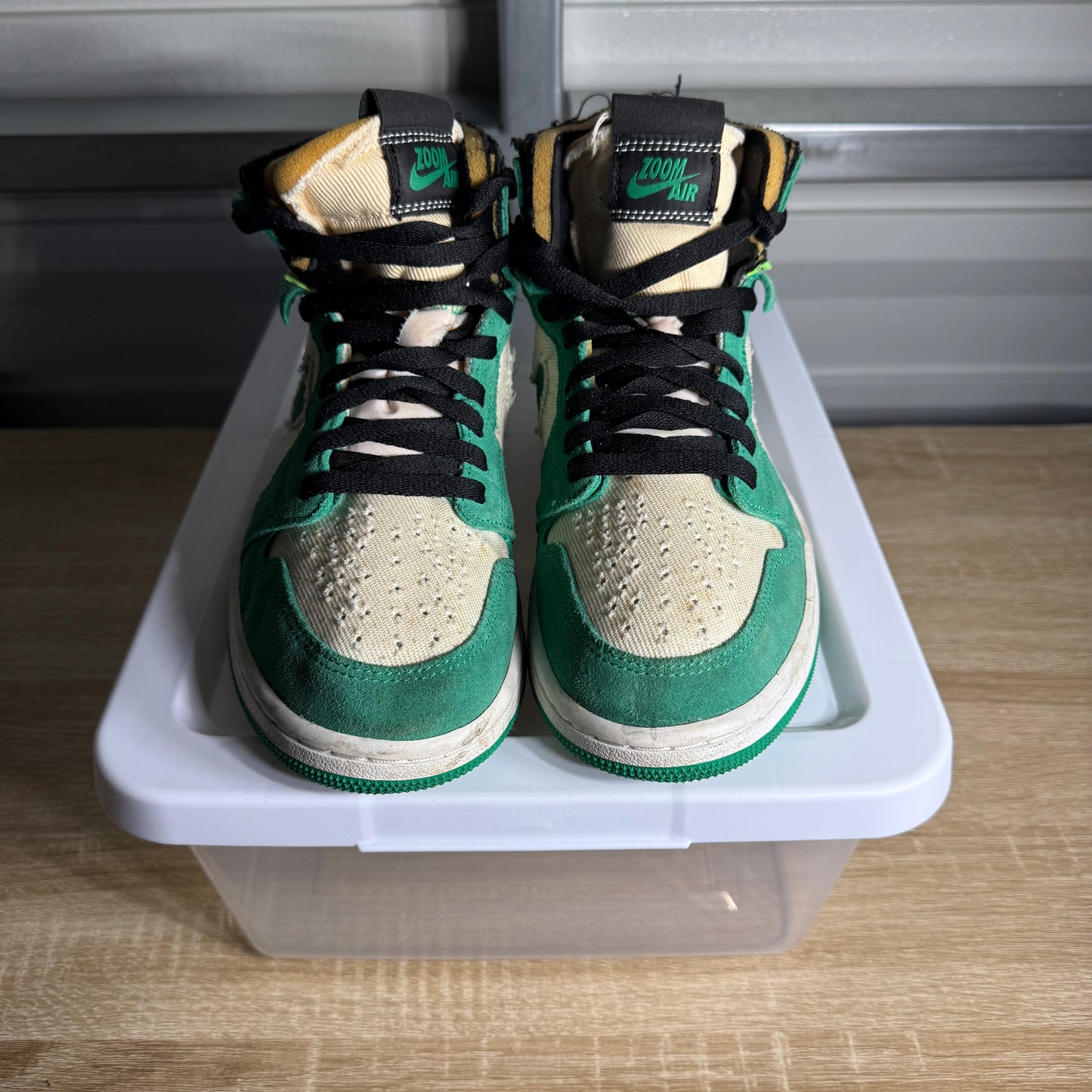Size 8 - AJ 1 High Zoom CMFT Stadium Green