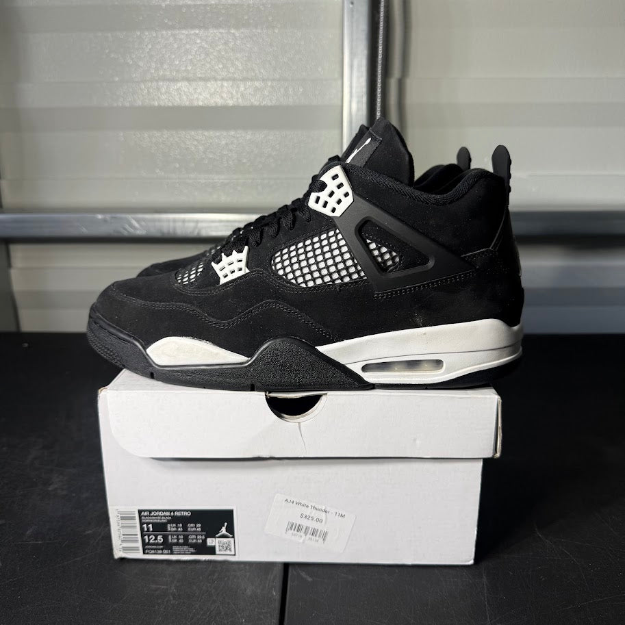 Size 12 - AJ 4 Retro White Thunder