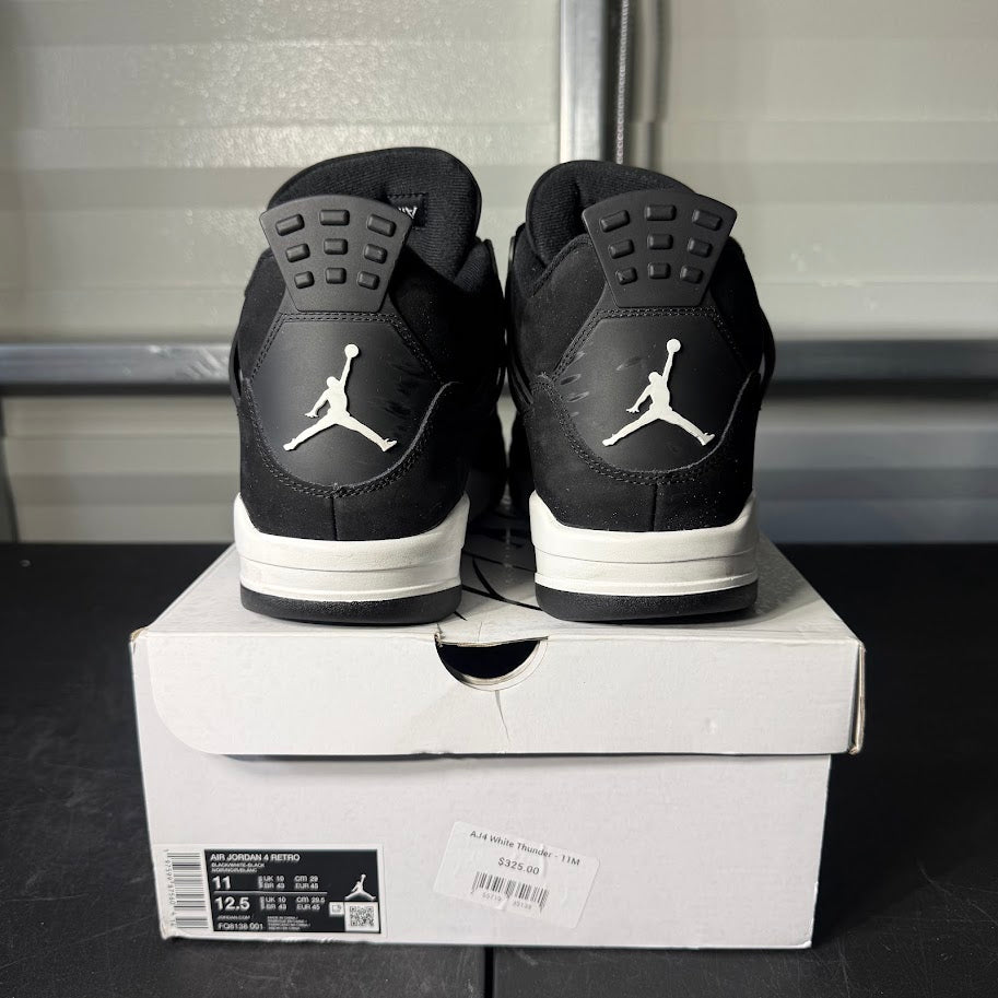 Size 12 - AJ 4 Retro White Thunder