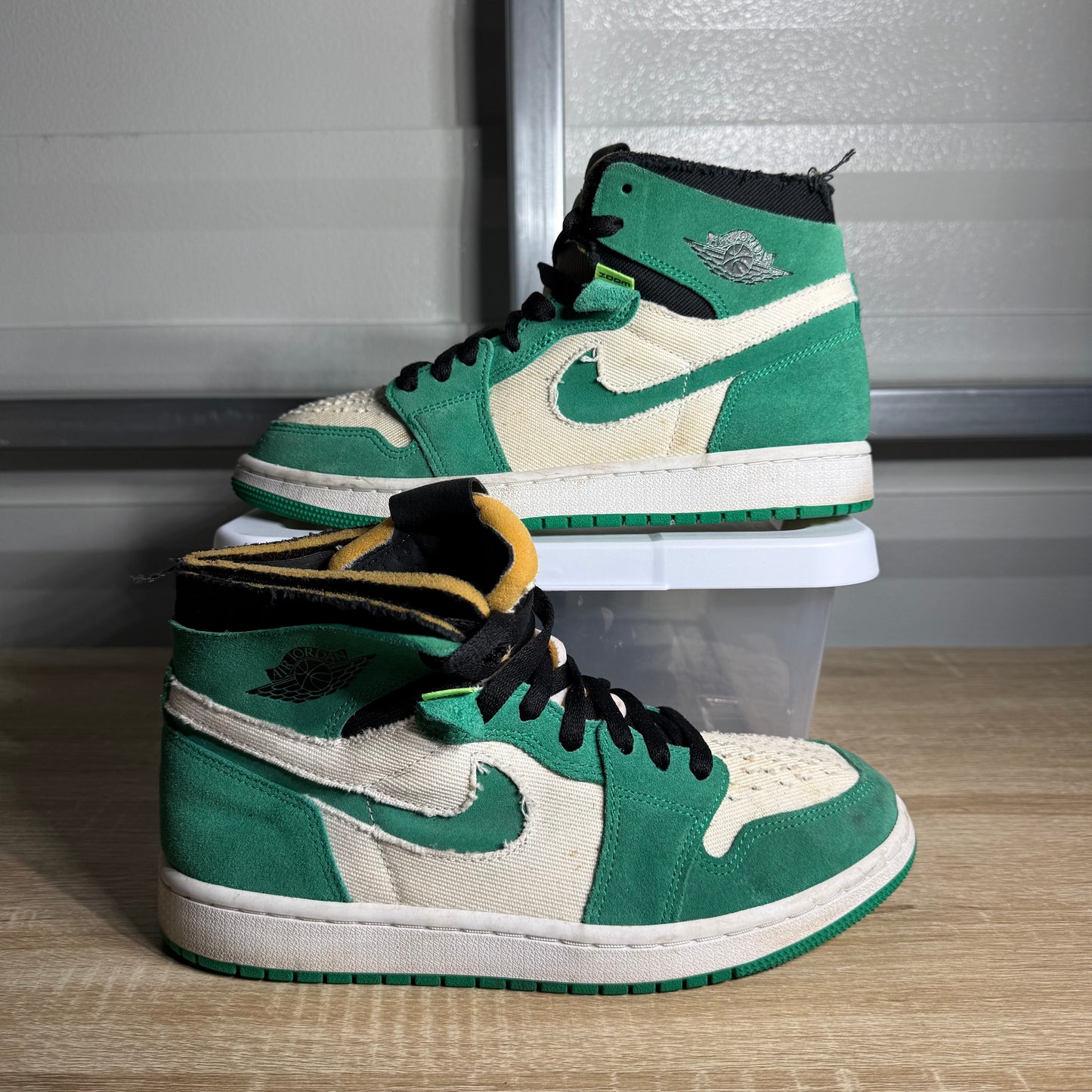 Size 8 - AJ 1 High Zoom CMFT Stadium Green