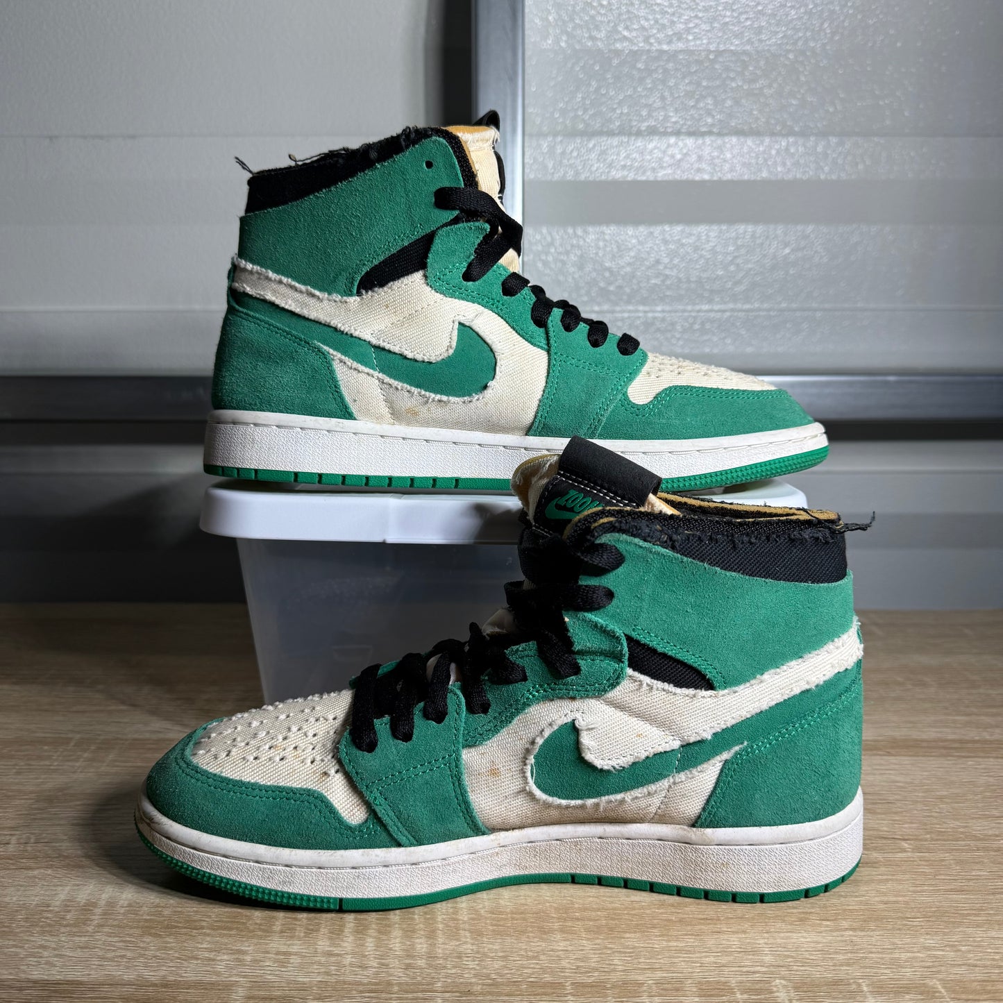Size 8 - AJ 1 High Zoom CMFT Stadium Green
