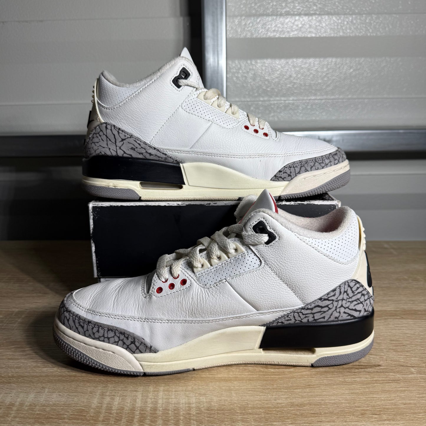 Size 8 -  AJ 3 Retro White Cement Reimagined