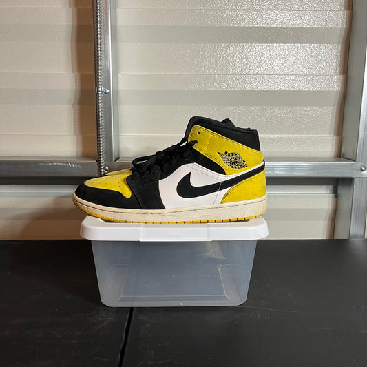 Size 12 - AJ 1 Mid Yellow Toe