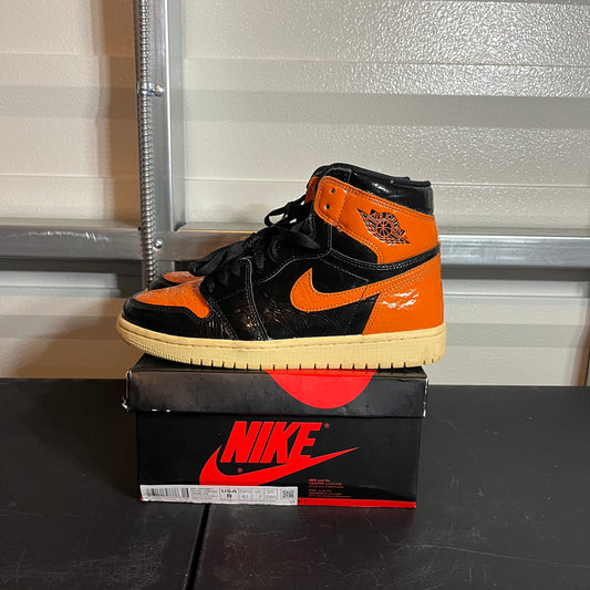 Size 8 - AJ 1 Retro High Shattered Blackboard 3.0