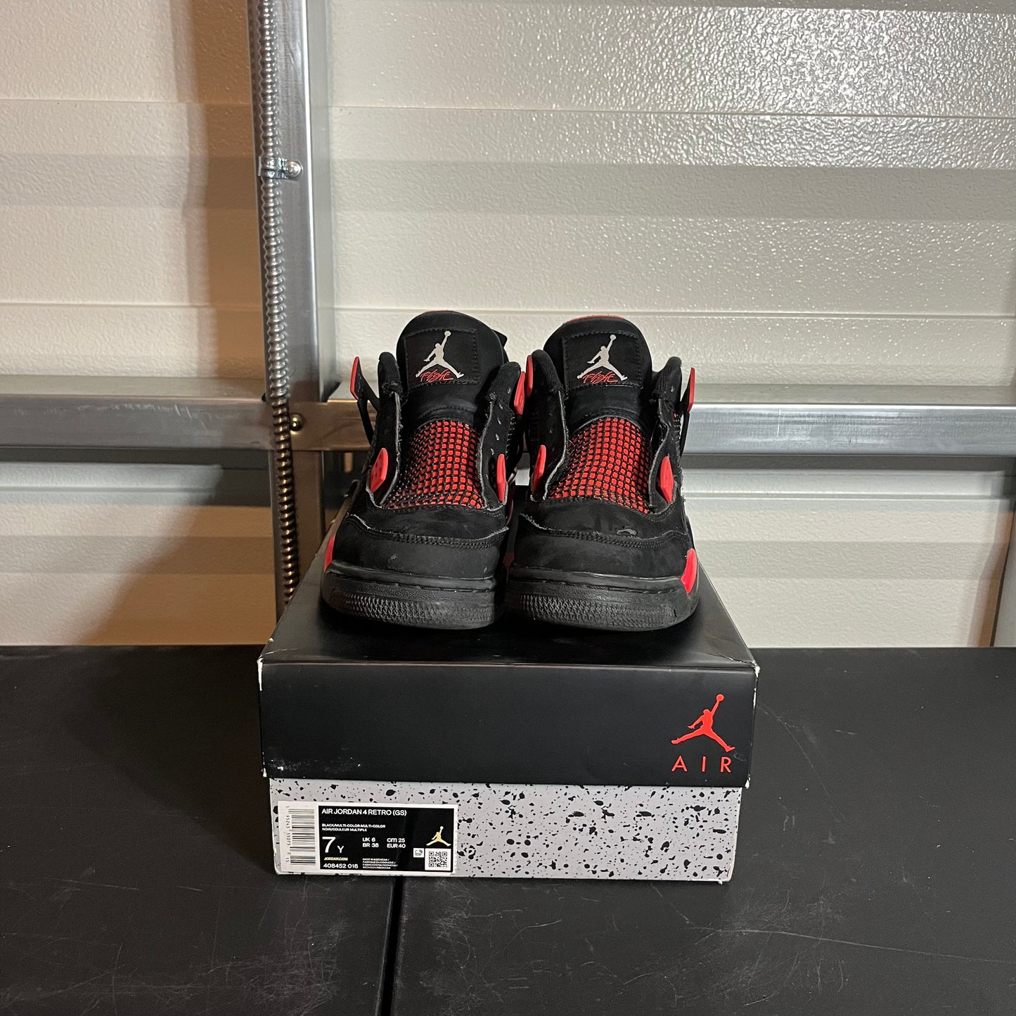 Size 7Y - AJ 4 Retro Red Thunder