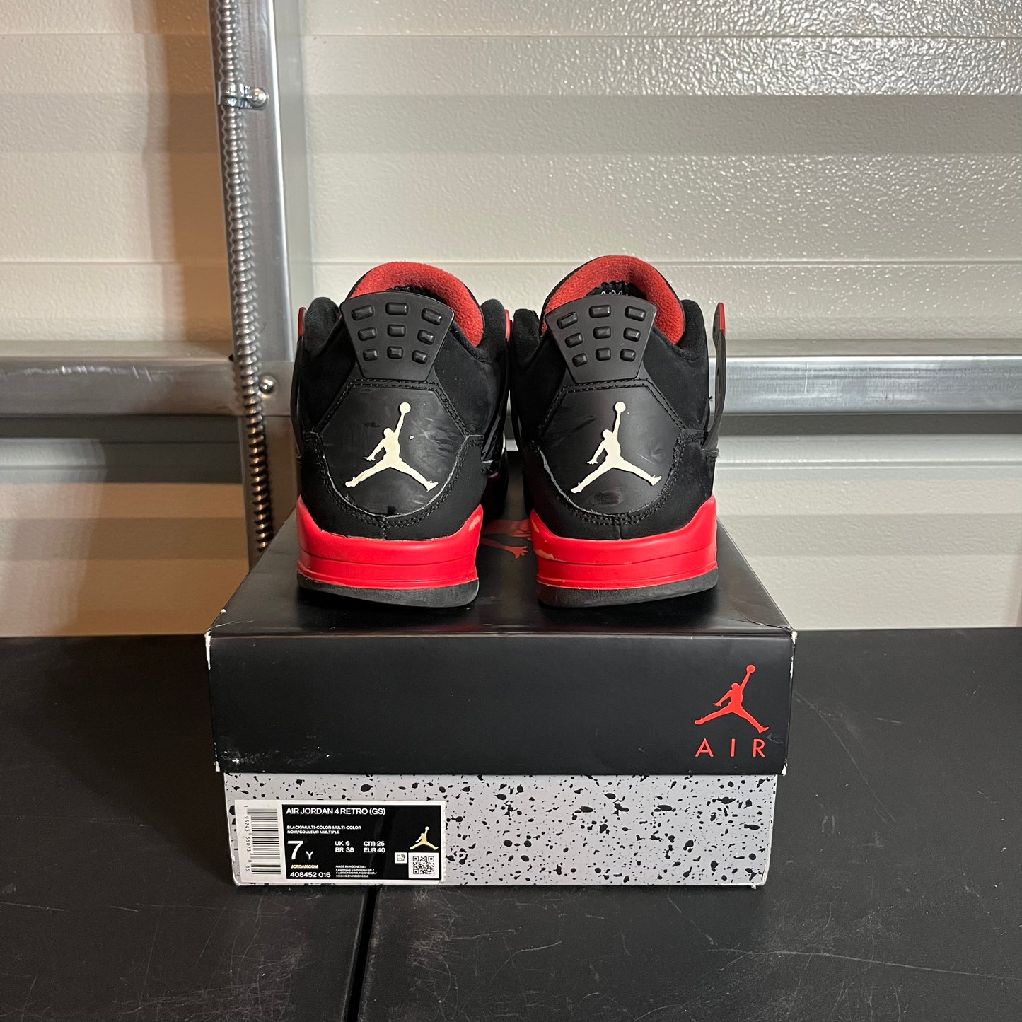 Size 7Y - AJ 4 Retro Red Thunder