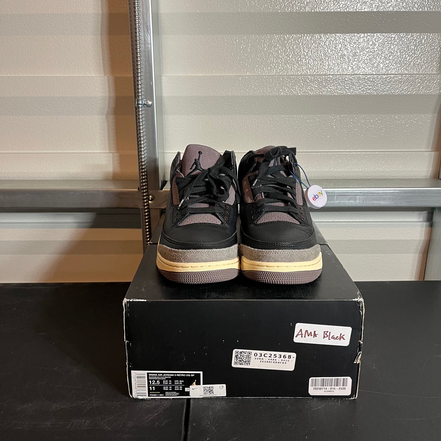 Size 12.5W - AJ 3 Retro A Ma Maniére While You Were Sleeping