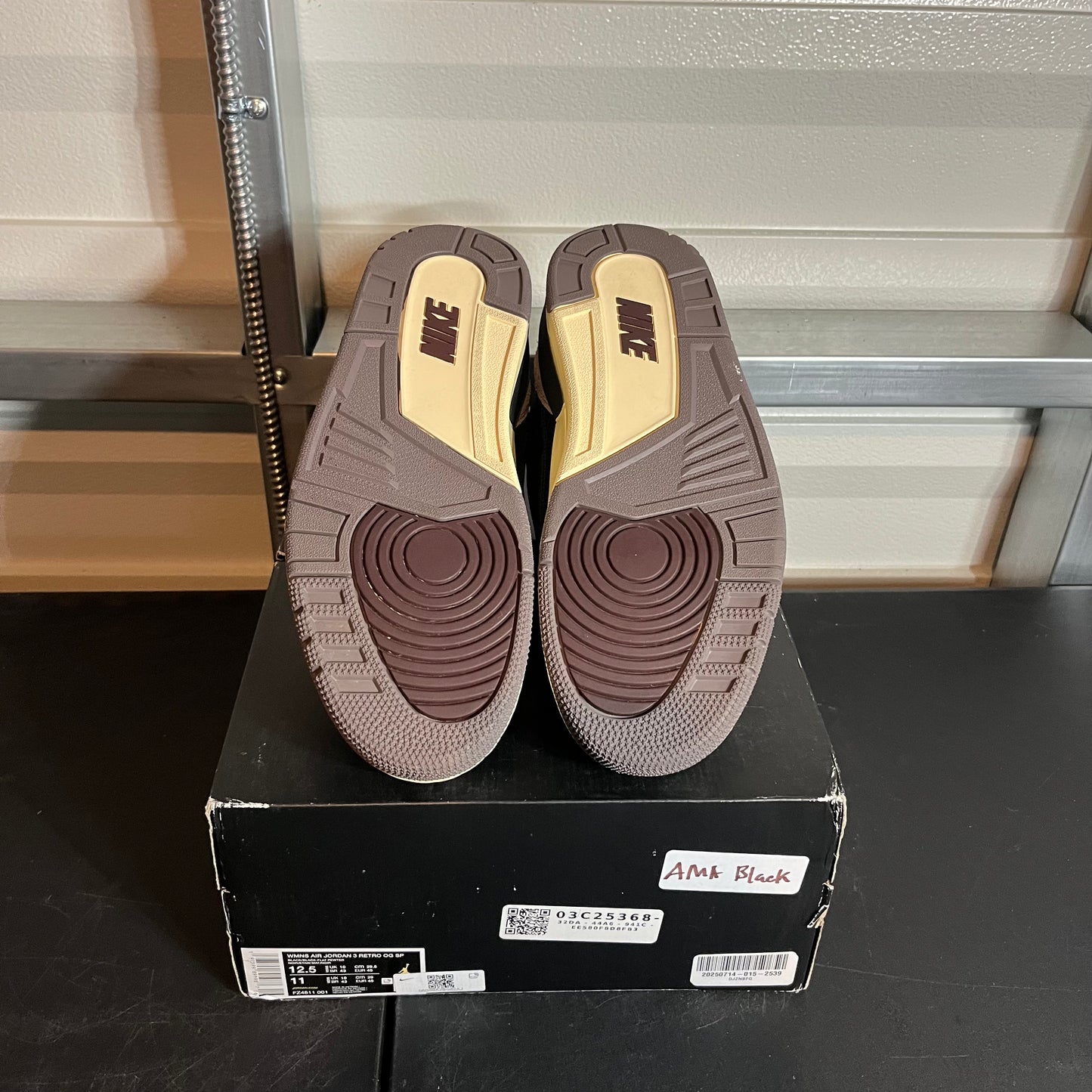 Size 12.5W - AJ 3 Retro A Ma Maniére While You Were Sleeping