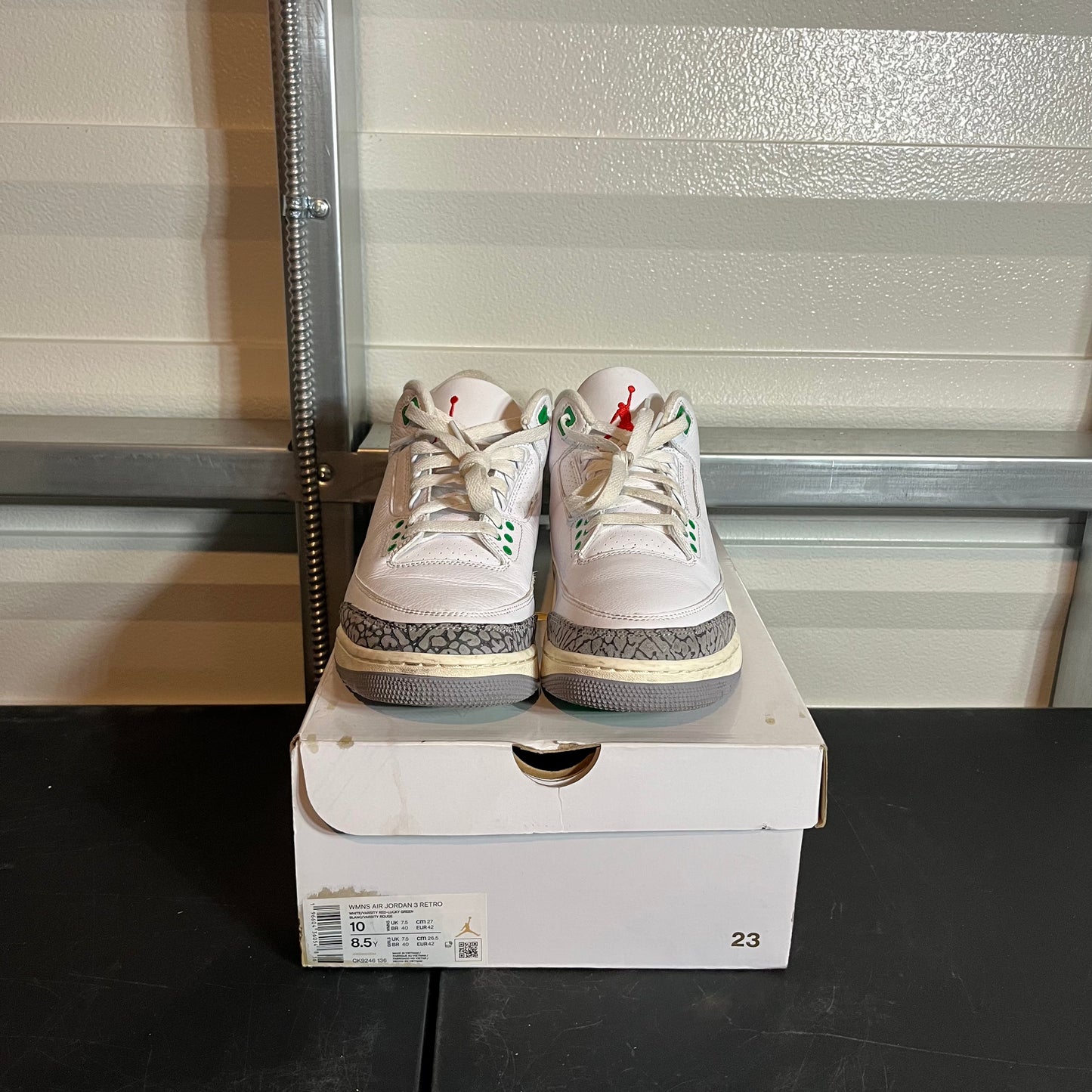 Size 10W - AJ 3 Retro Lucky Green