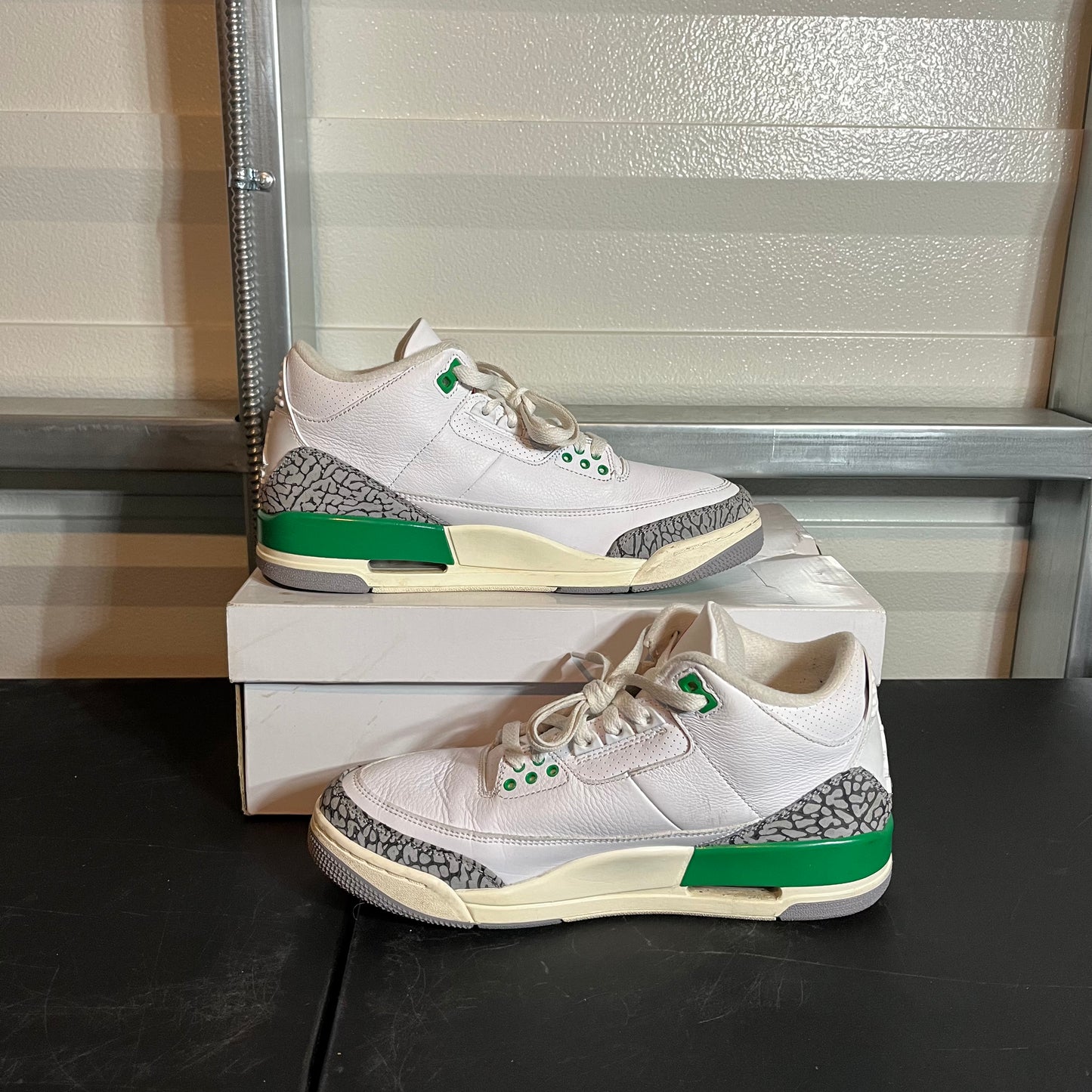 Size 10W - AJ 3 Retro Lucky Green