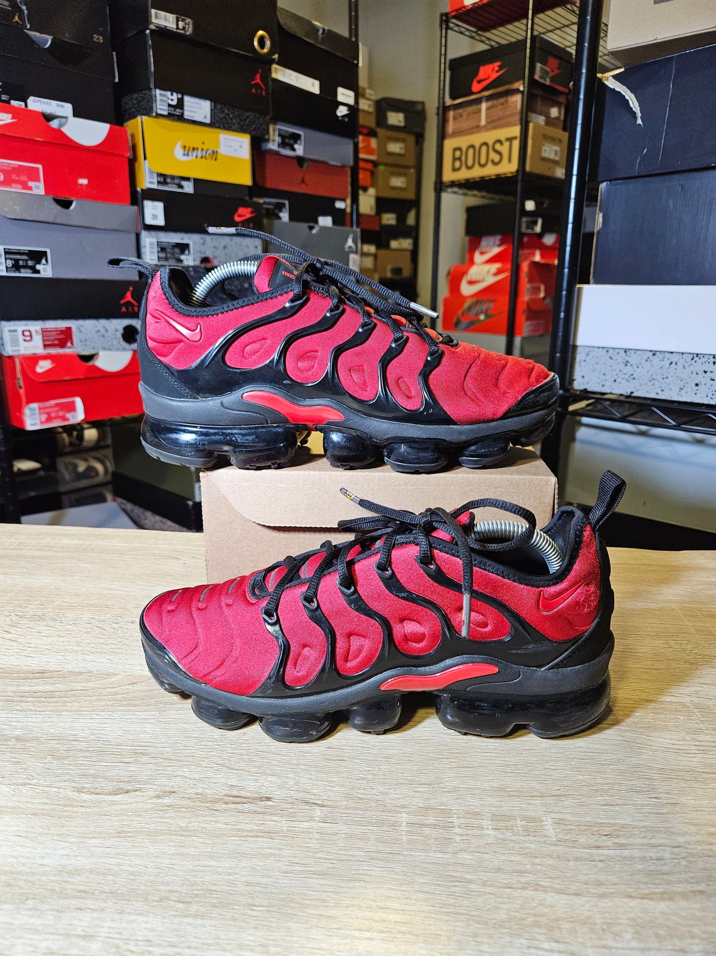 Size 8.5 - Air VaporMax Plus University Red