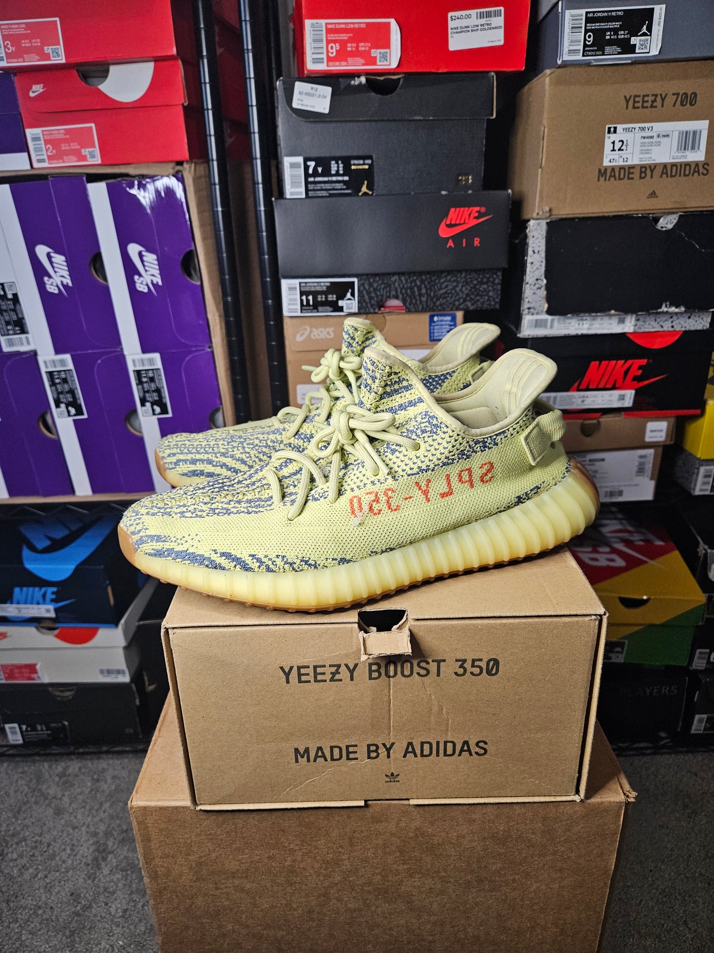 Size 11 - YZY Boost 350 V2 Low Semi Frozen Yellow