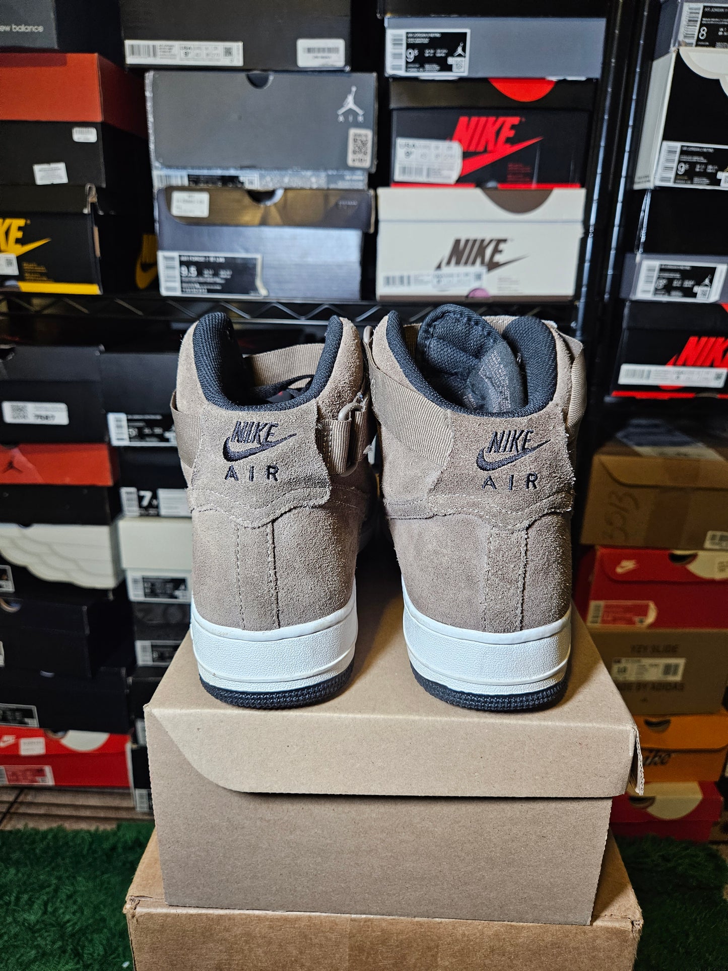 Size 10.5 - AF1 '07 High Dark Mushroom