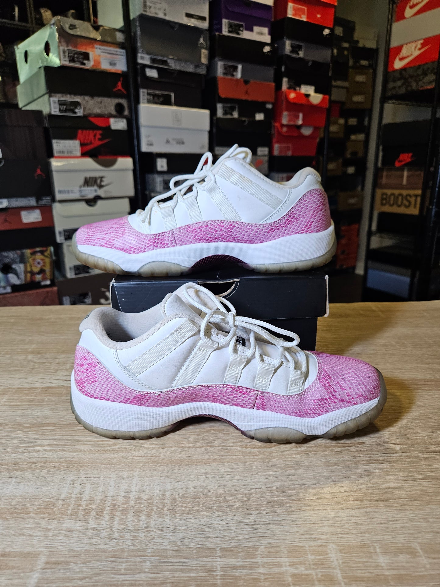 Size 7Y - AJ 11 Retro Low Snakeskin
