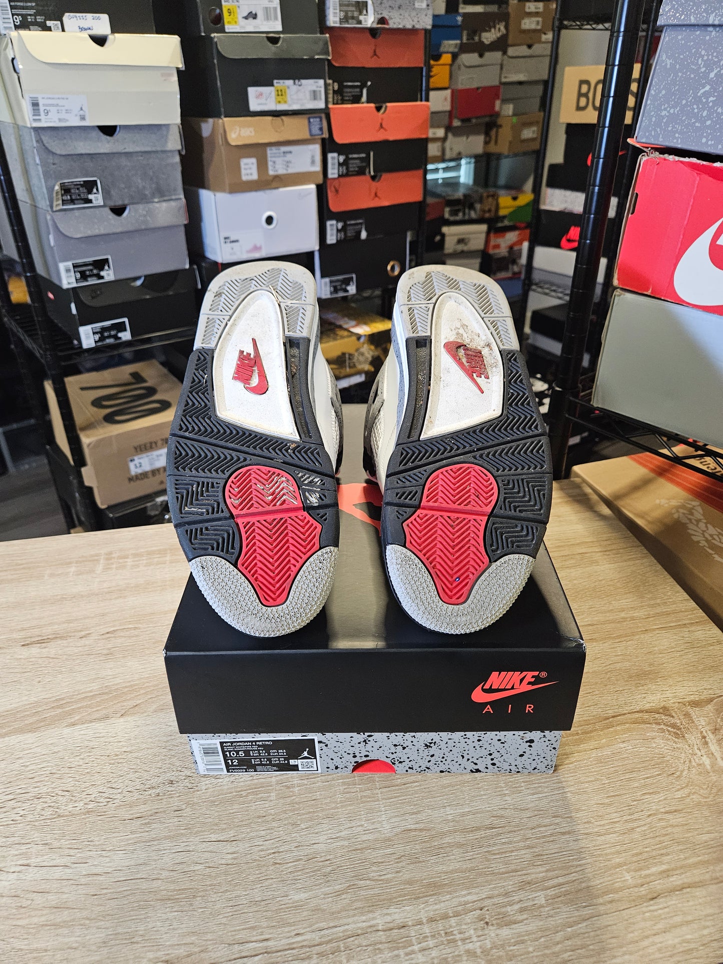 Size 10.5 - AJ 4 Retro OG 2025 White Cement