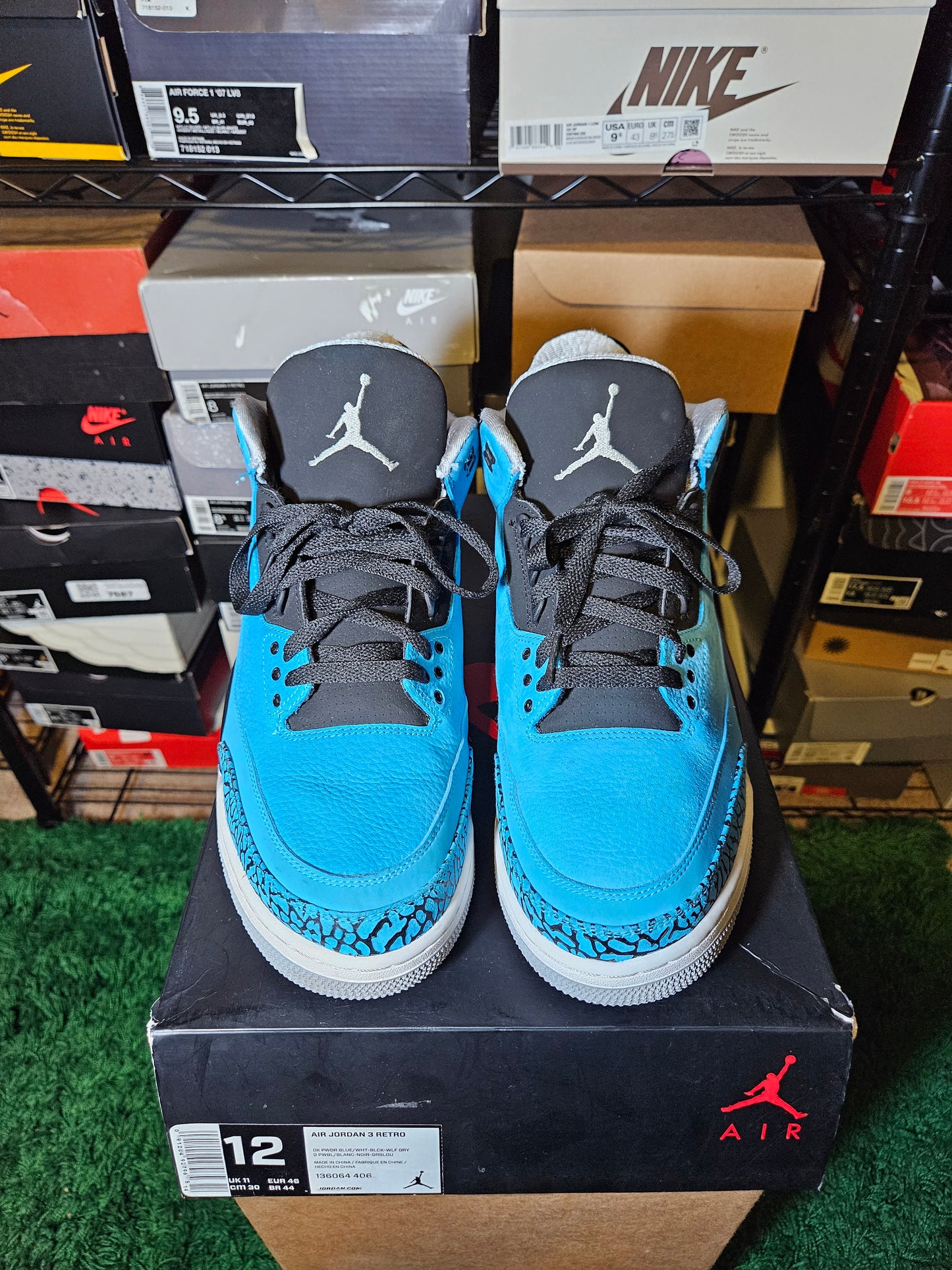 Size 12 - AJ 3 Retro Powder Blue