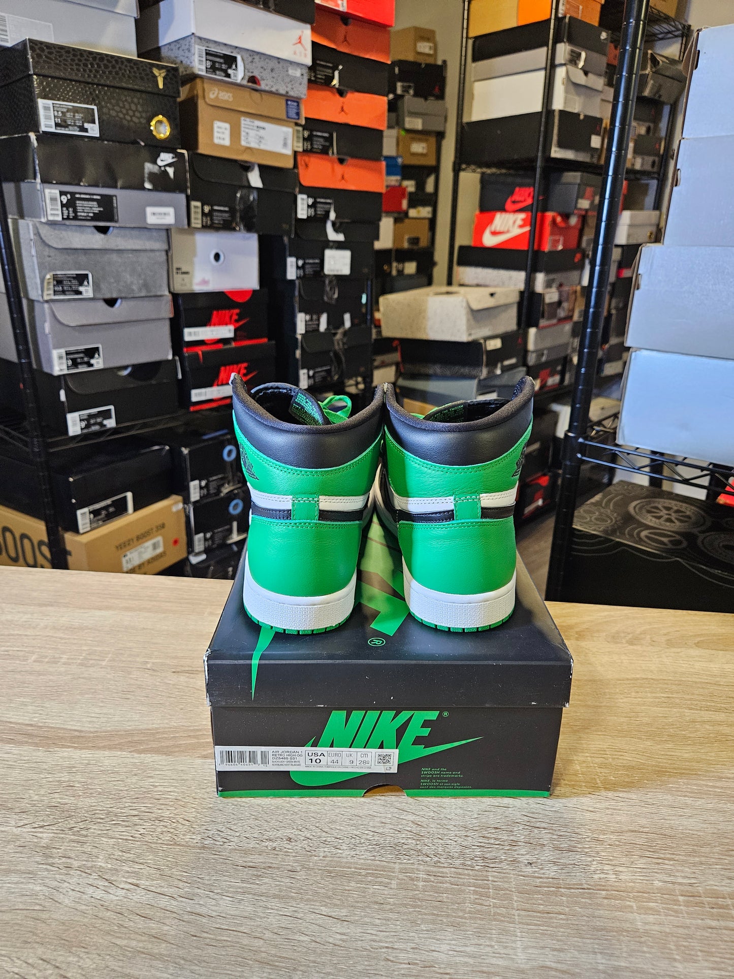 Size 10 - AJ 1 Retro OG High Lucky Green