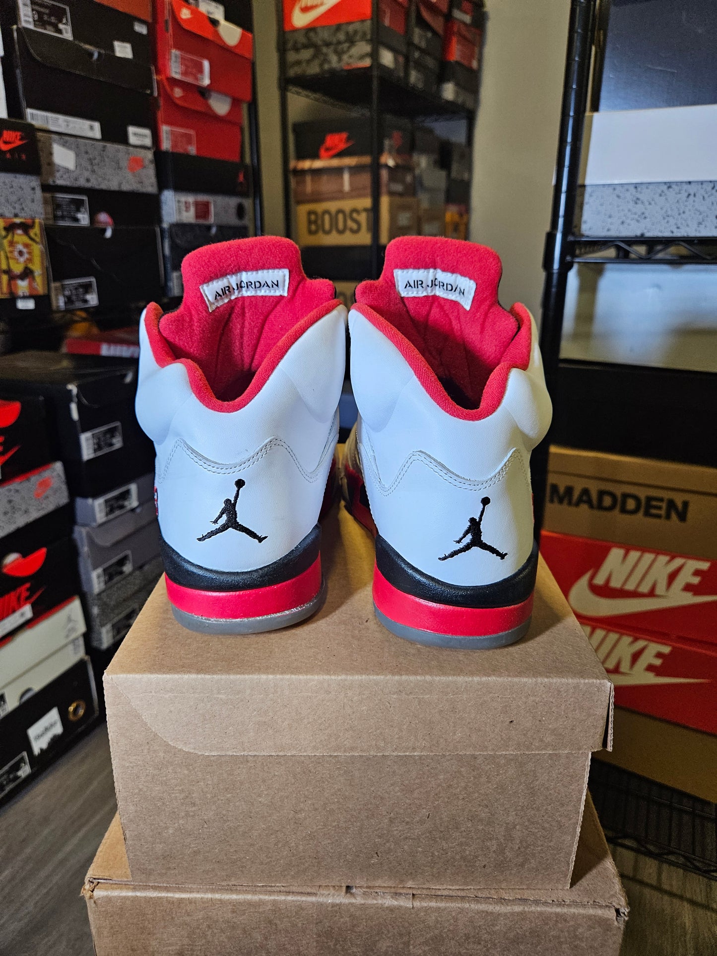 Size 8 - AJ 5 Retro 2013 Fire Red
