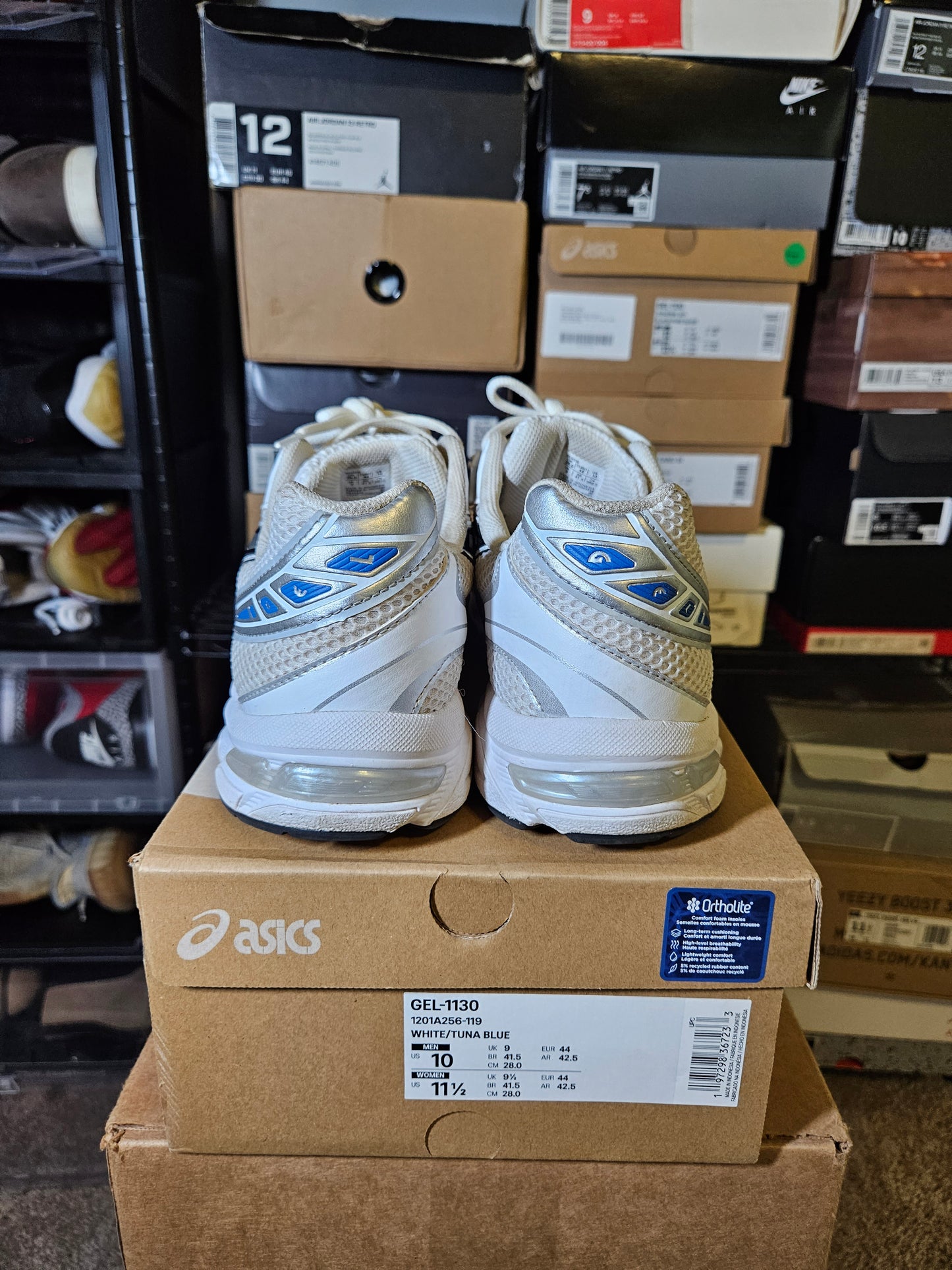 Size 10 - ASICS Gel 1130 White Tuna Blue