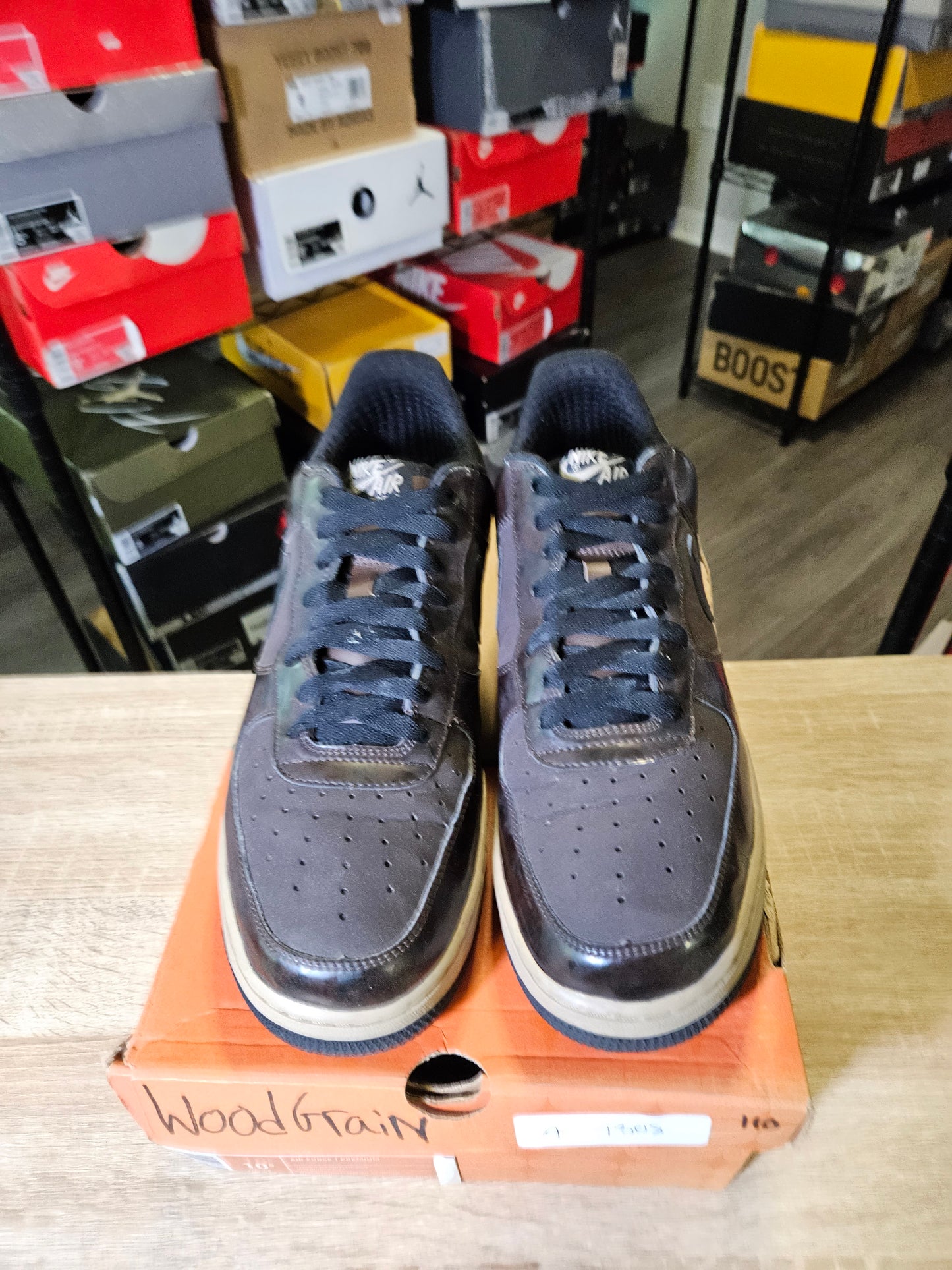 Size 10.5 - AF1 Premium Woodgrain