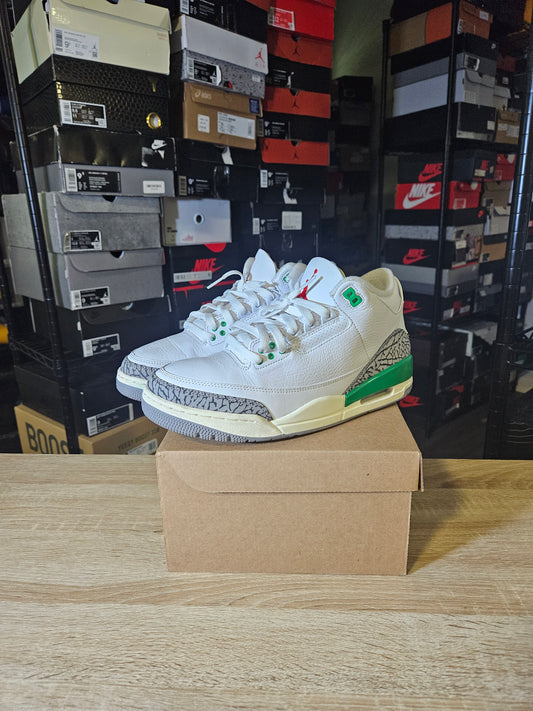 Size 9.5 - Air Jordan 3 Retro Lucky Green
