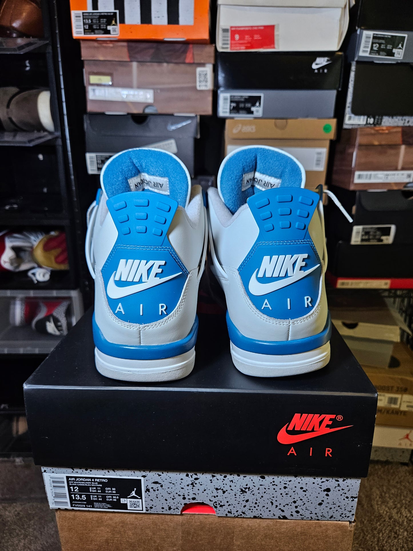Size 12 - AJ 4 Military Blue