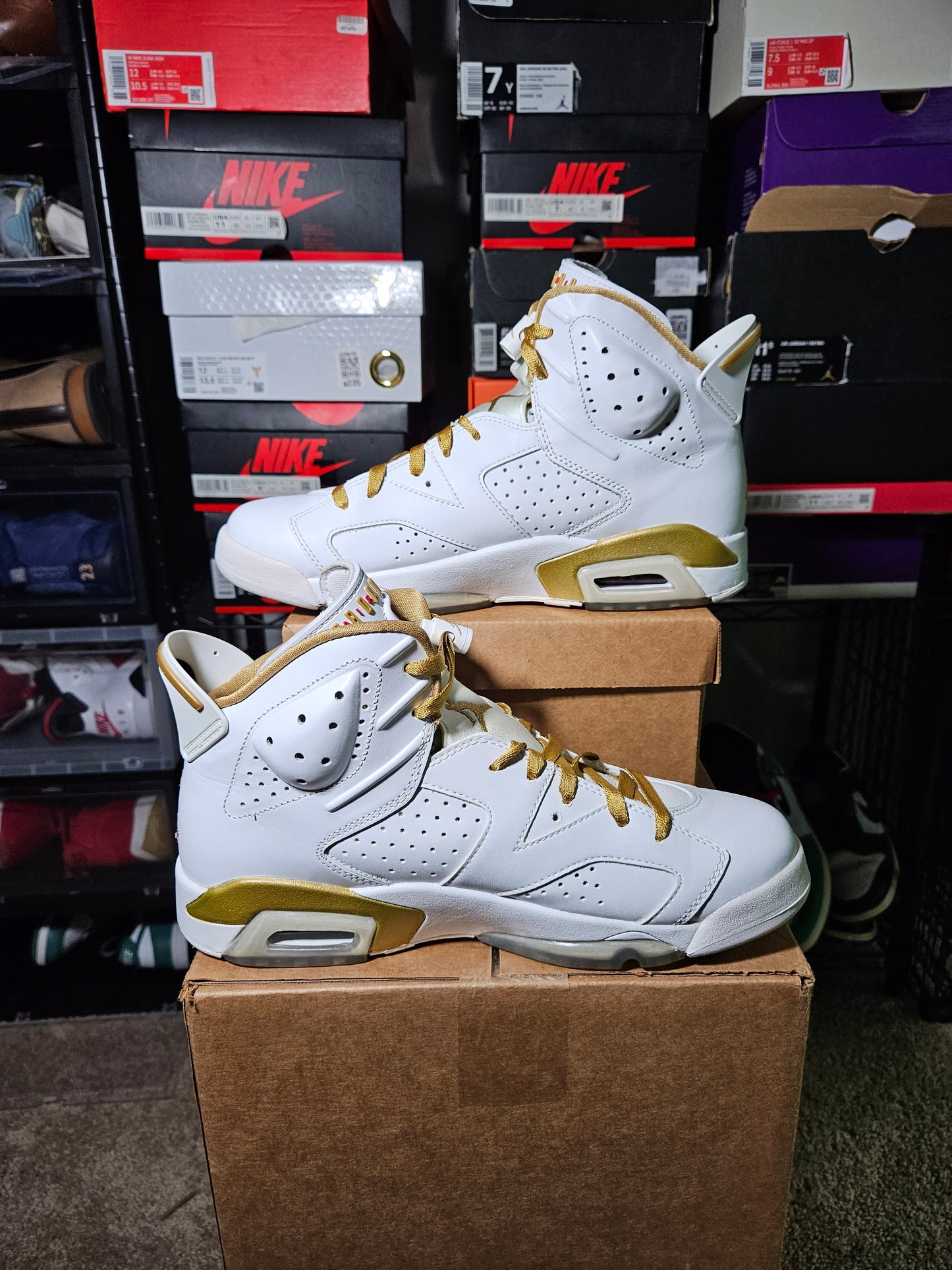 Size 9.5 - AJ 6 Golden Moments