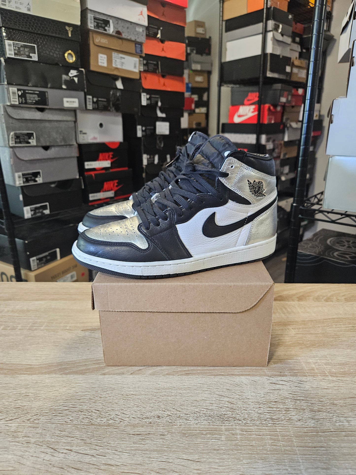 Size 10 - Jordan 1 High OG Metallic Silver