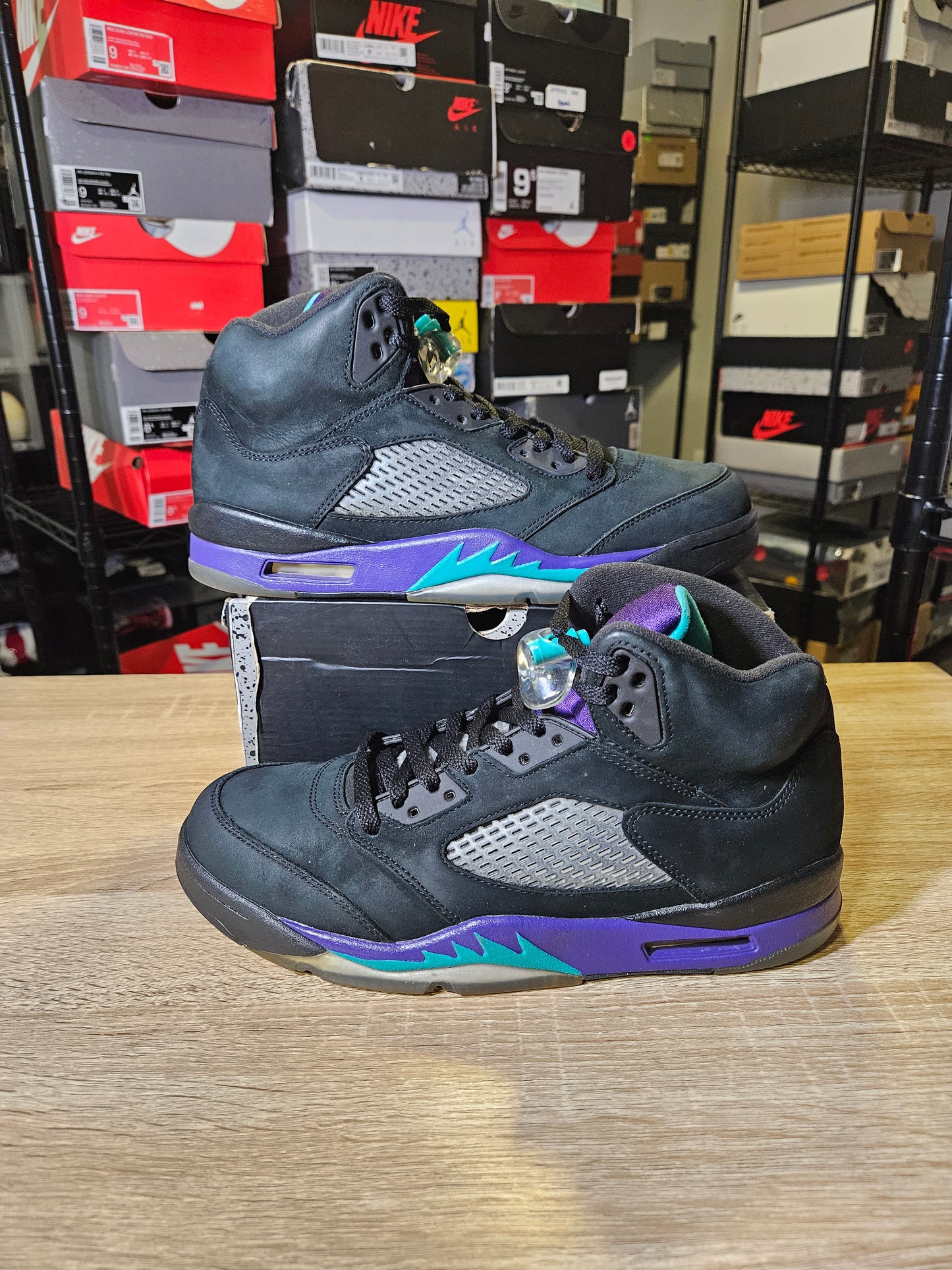 Size 8.5 - AJ 5 Retro Black Grape