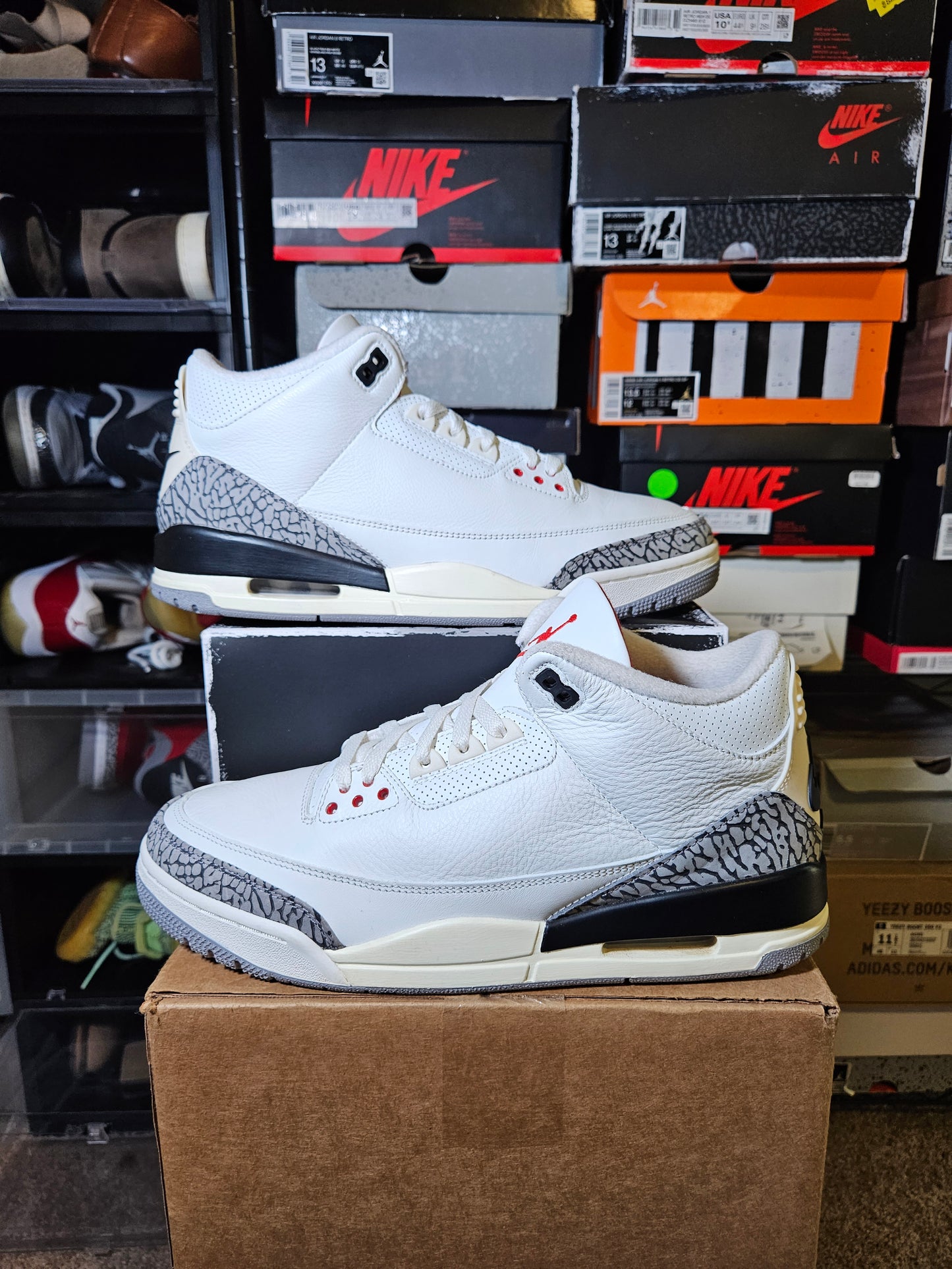Size 11.5 - AJ 3 Retro Mid White Cement Reimagined