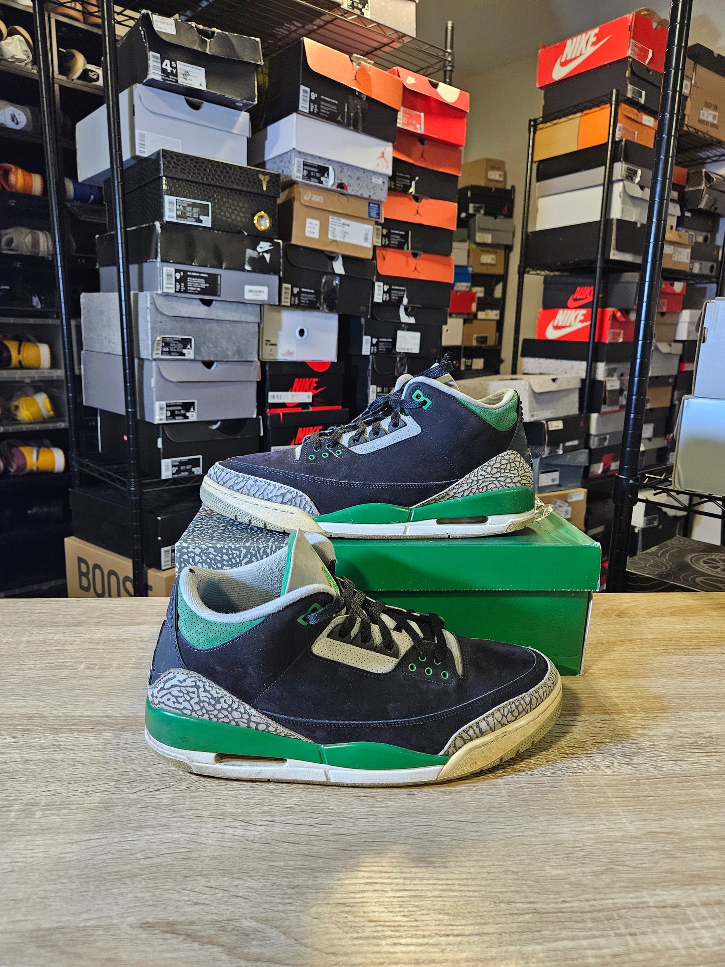 Size 13 - AJ 3 Retro Mid Pine Green