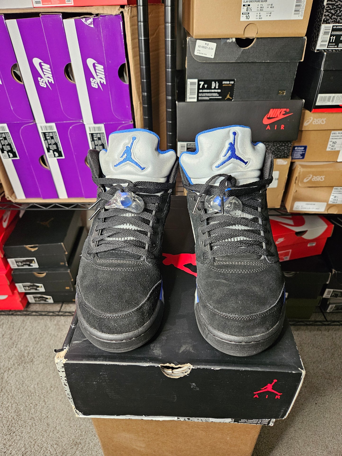 Size 8 - AJ 5 Retro Mid Racer Blue