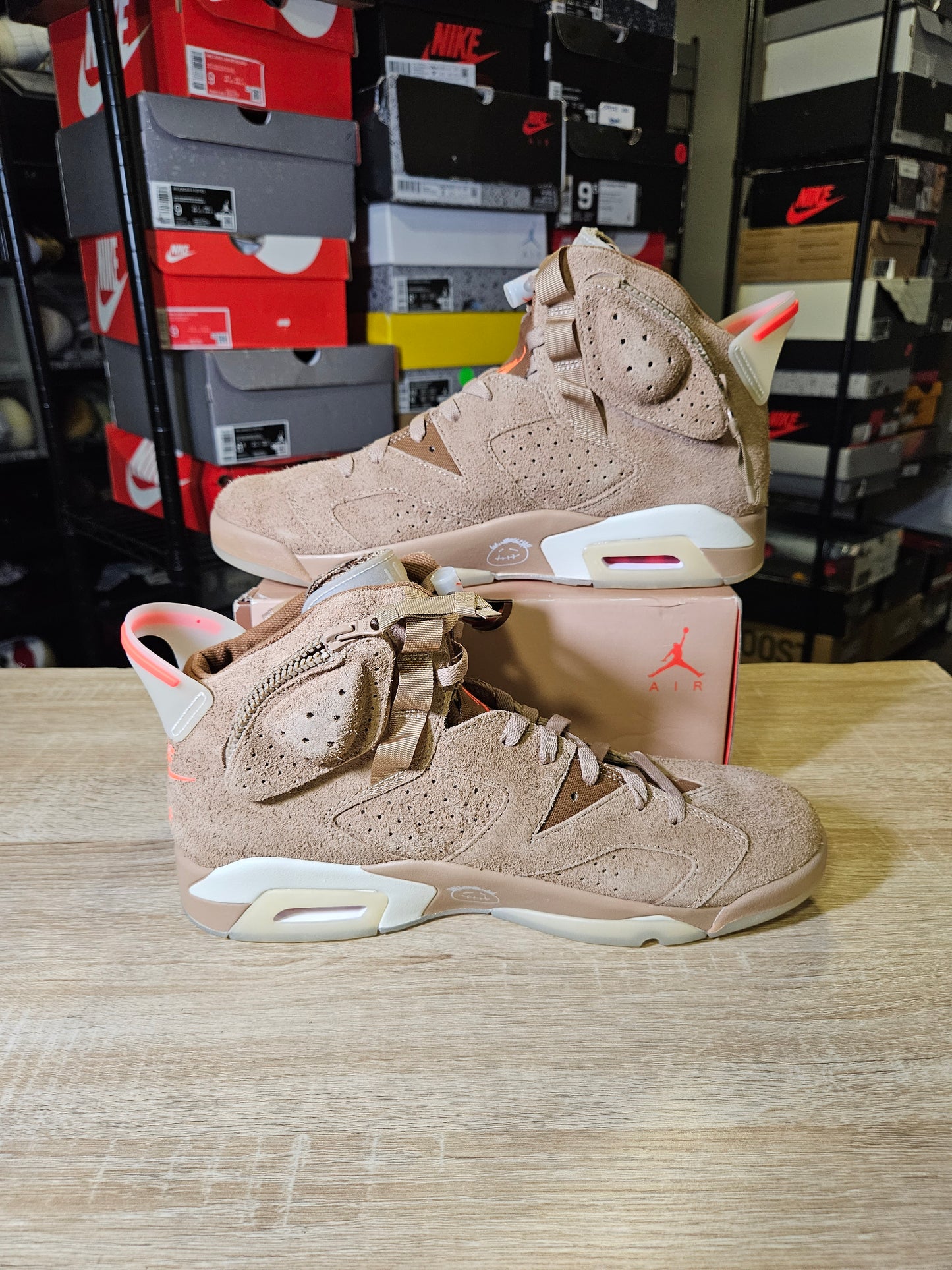 Size 12.5 - AJ 6 Retro x Travis Scott Mid British Khaki
