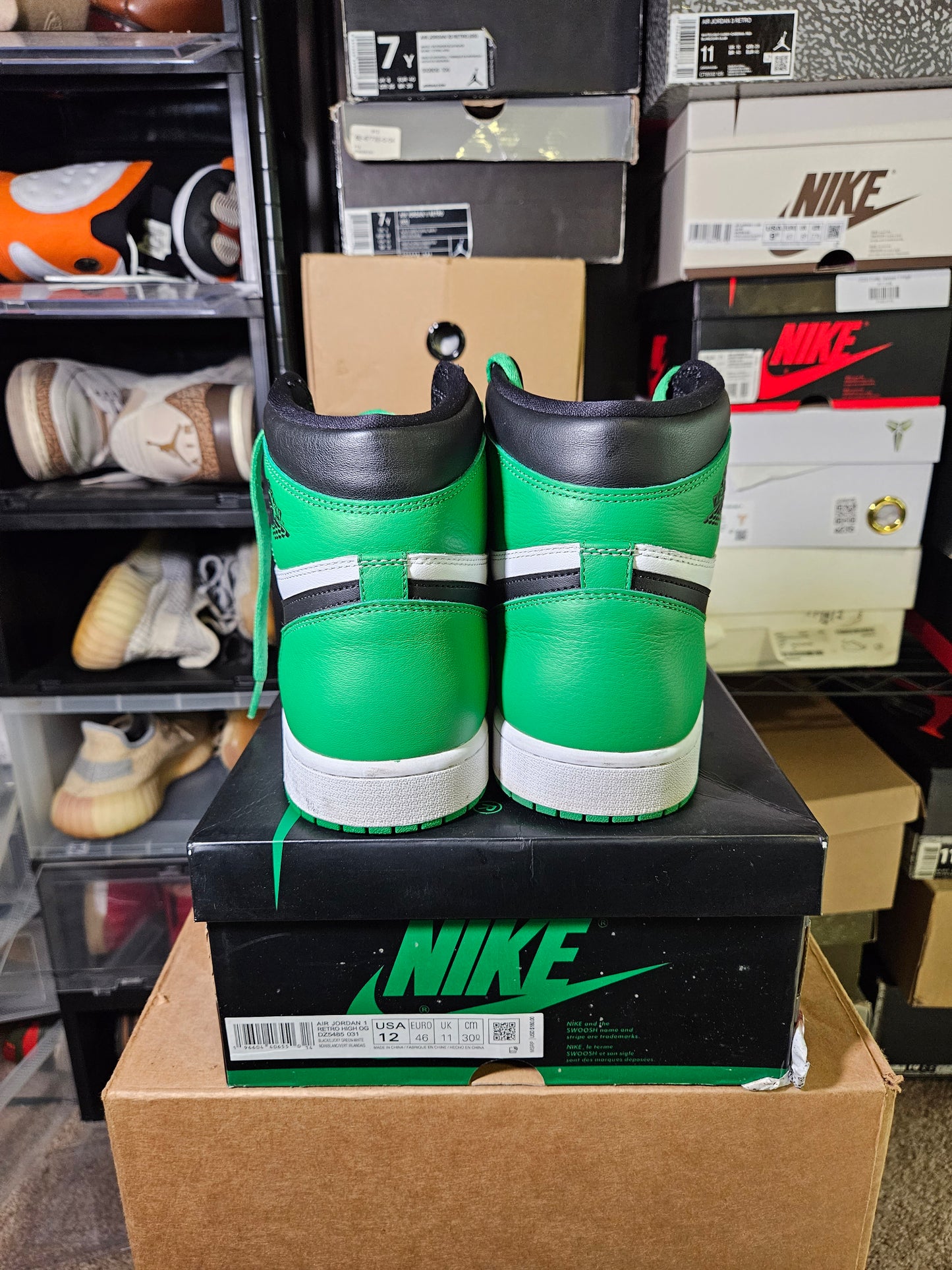Size 12 - AJ 1 Retro OG High Lucky Green