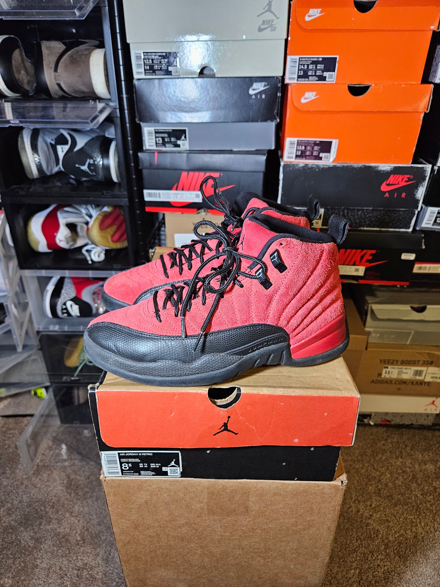 Size 8.5 - AJ 12 Retro Reverse Flu Game 2020