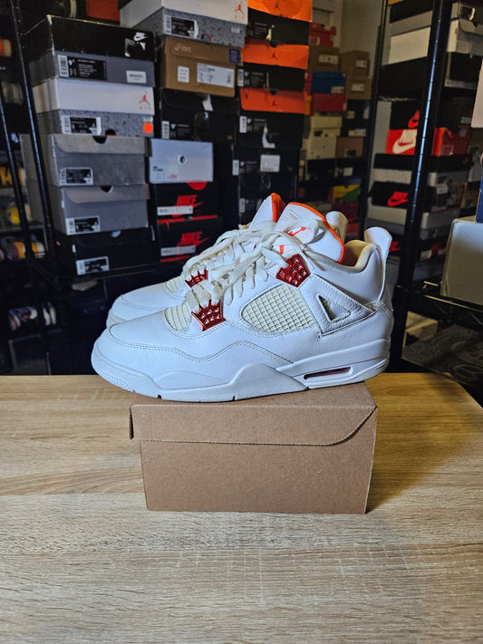 Size 11 - AJ 4 Retro Orange Metallic